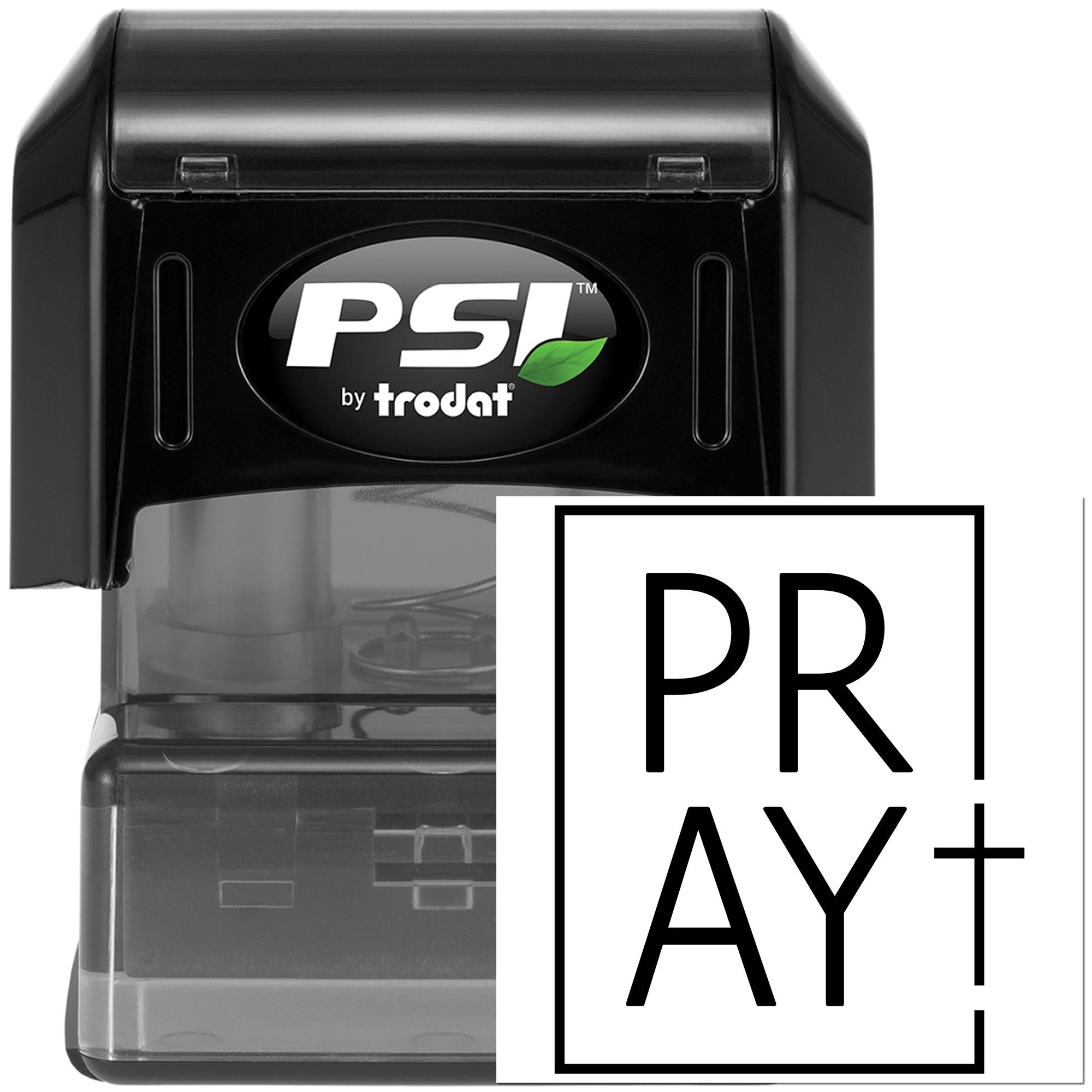 Pre-Inked Pray In Frame Paper Goods Stamp