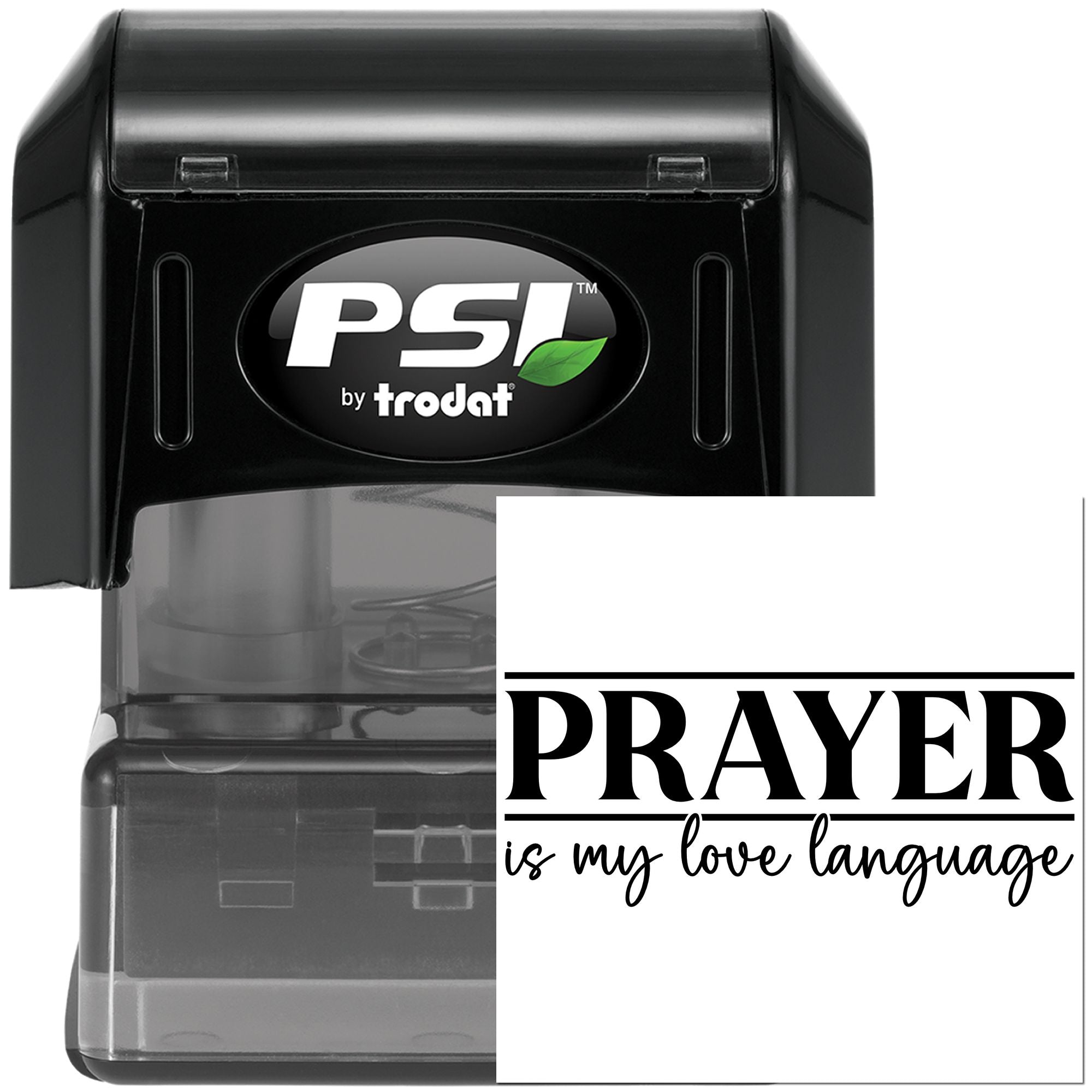 Pre-Inked Prayer Love Language Greeting Card Stamp