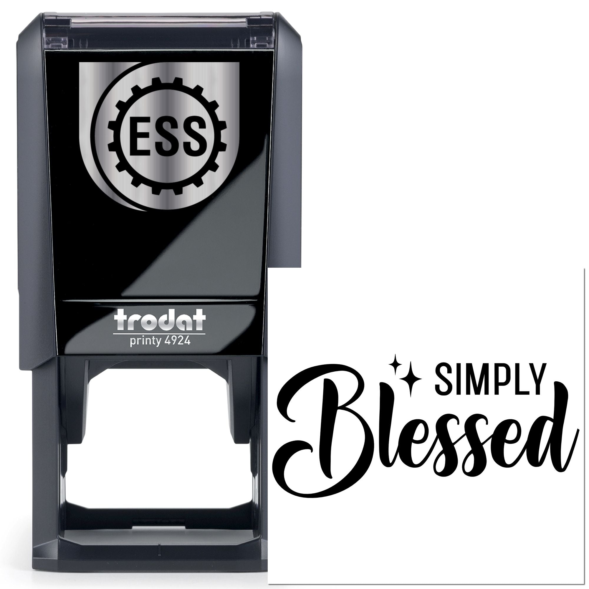 Self-Inking Simply Blessed Place Card Stamp