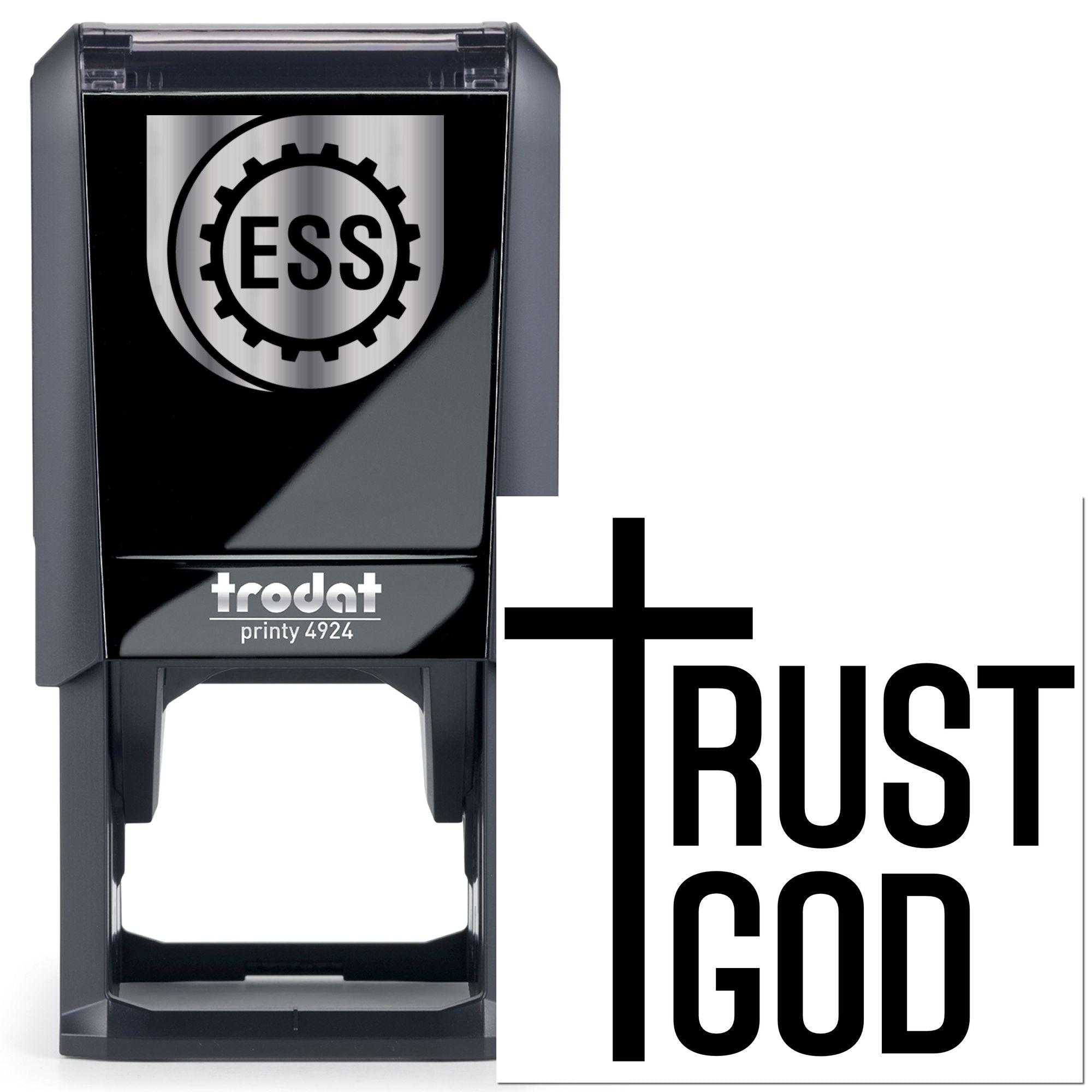 Self-Inking Trust God Party Favor Stamp