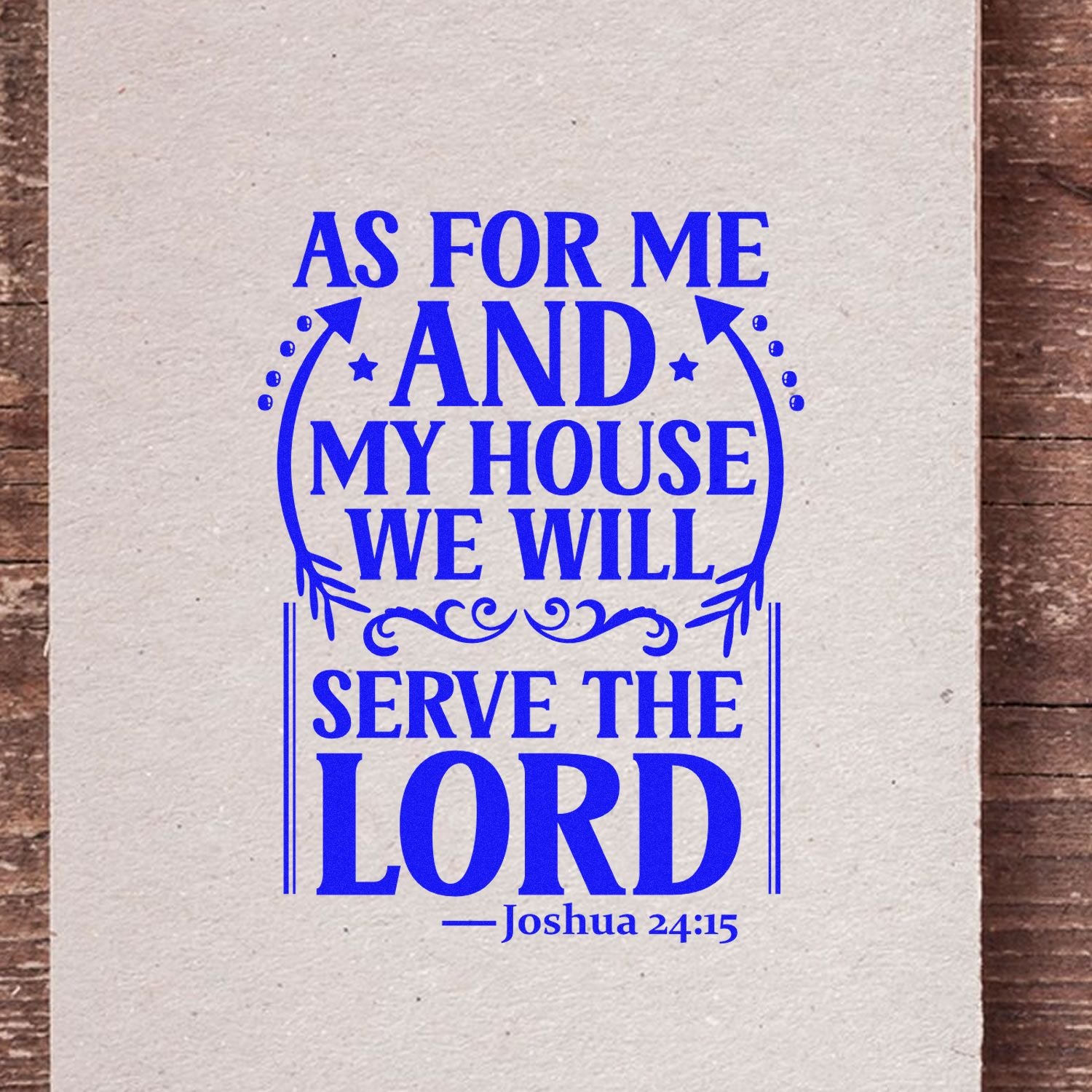 Pre-Inked Faithful Family Poster Crafting Stamp