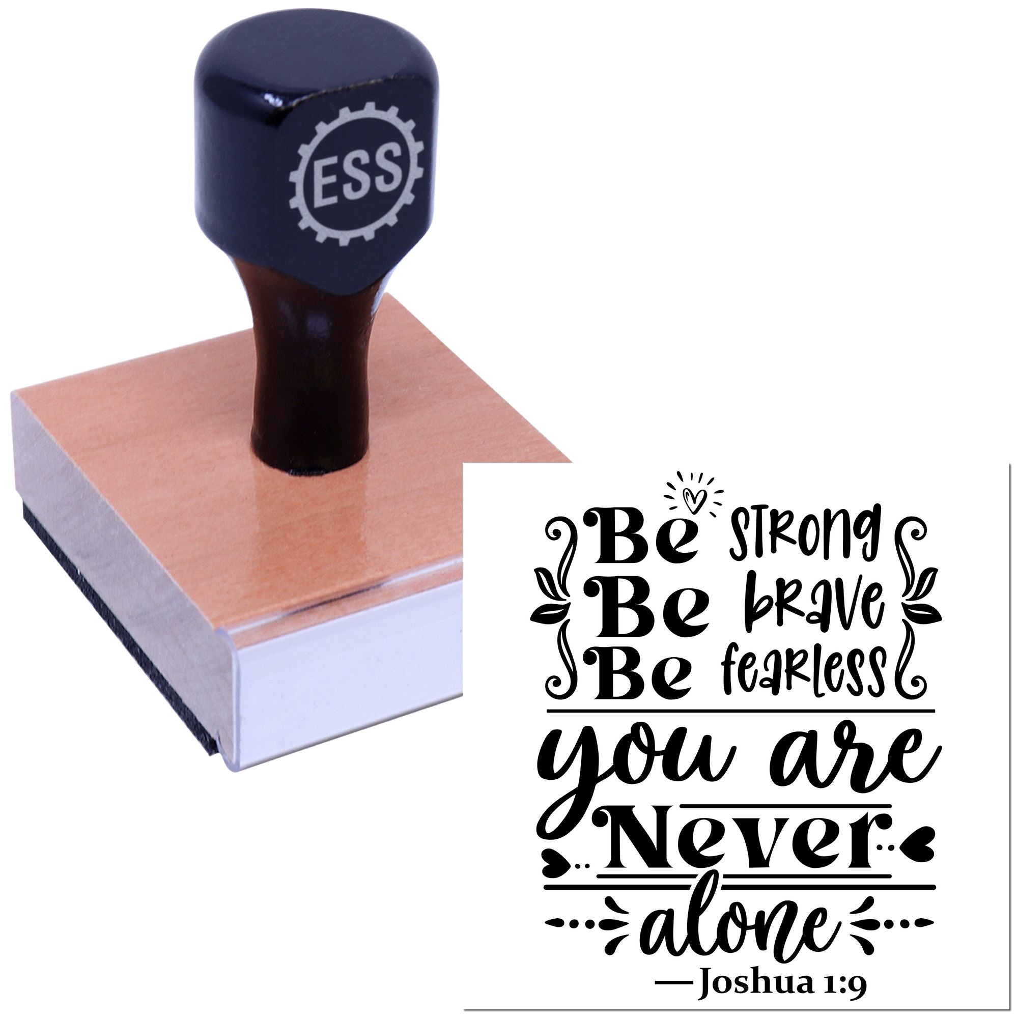 Fearless Faith Reminder Papercraft Rubber Stamp
