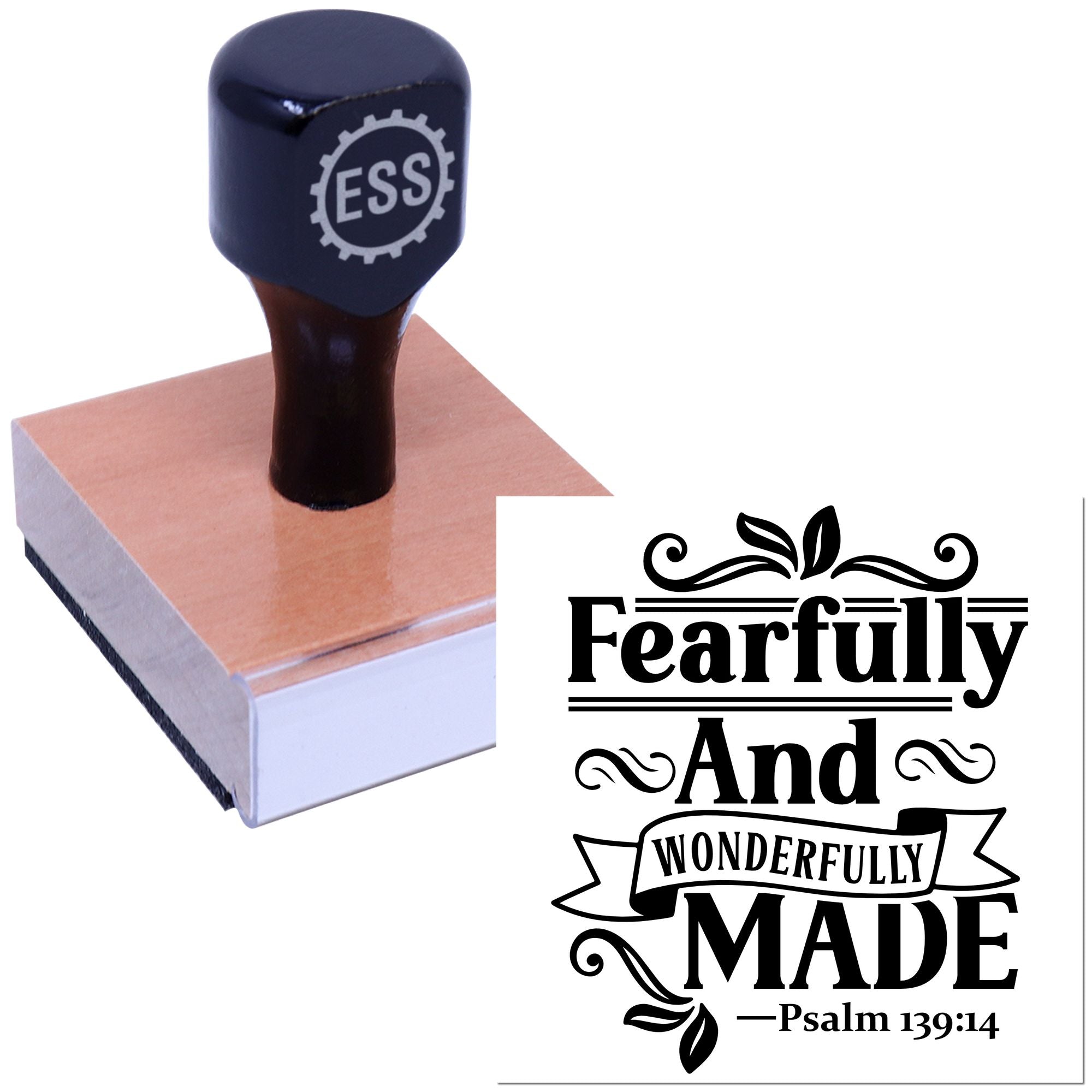 Divine Crafted Flourish Journaling Rubber Stamp