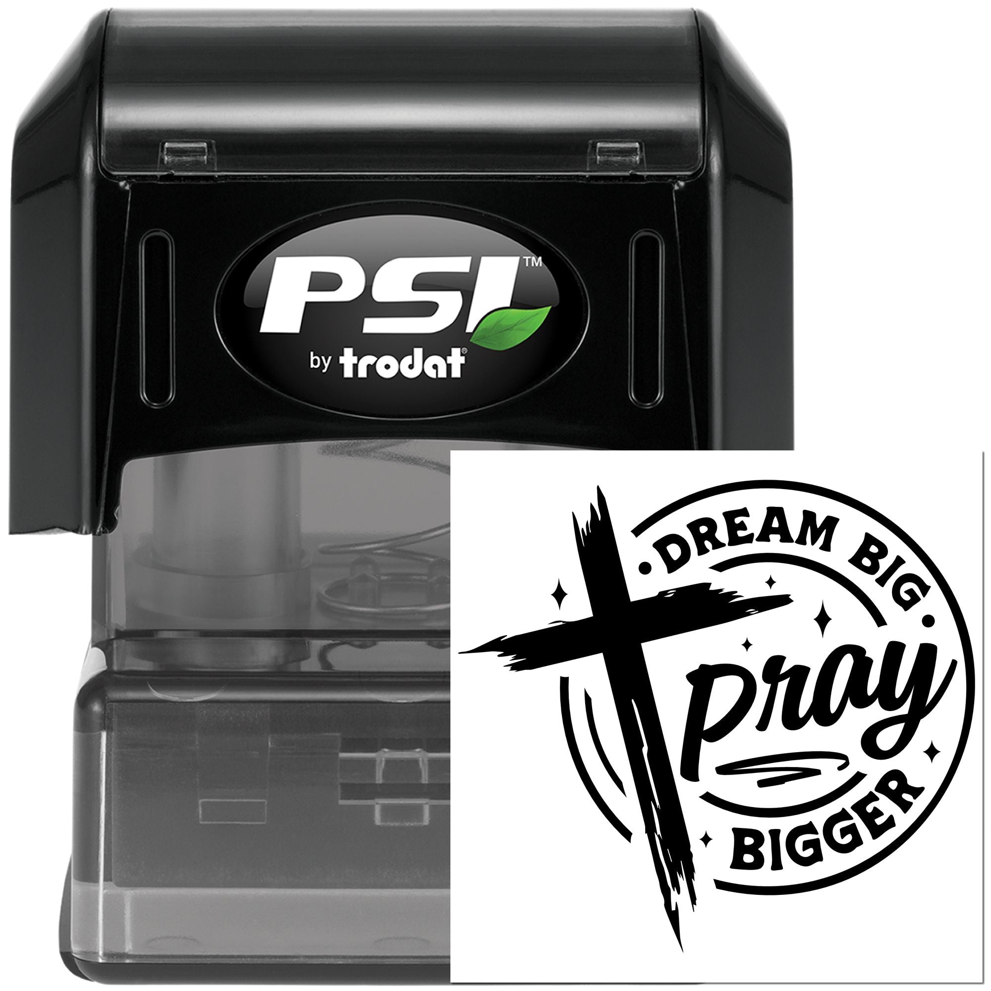 Pre-Inked Dream Big Pray Paper Craft Stamp
