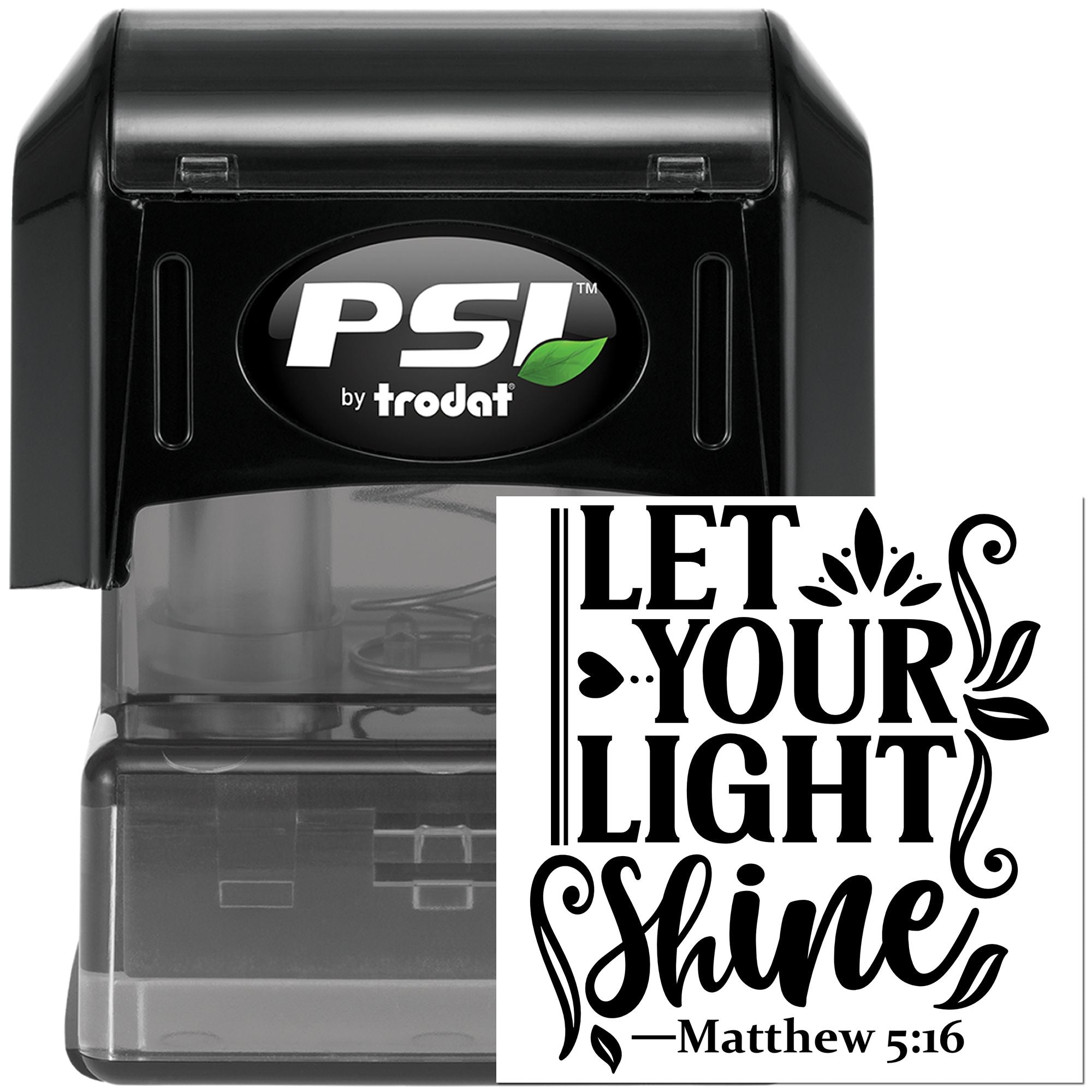 Pre-Inked Shine Your Light Note Card Stamp