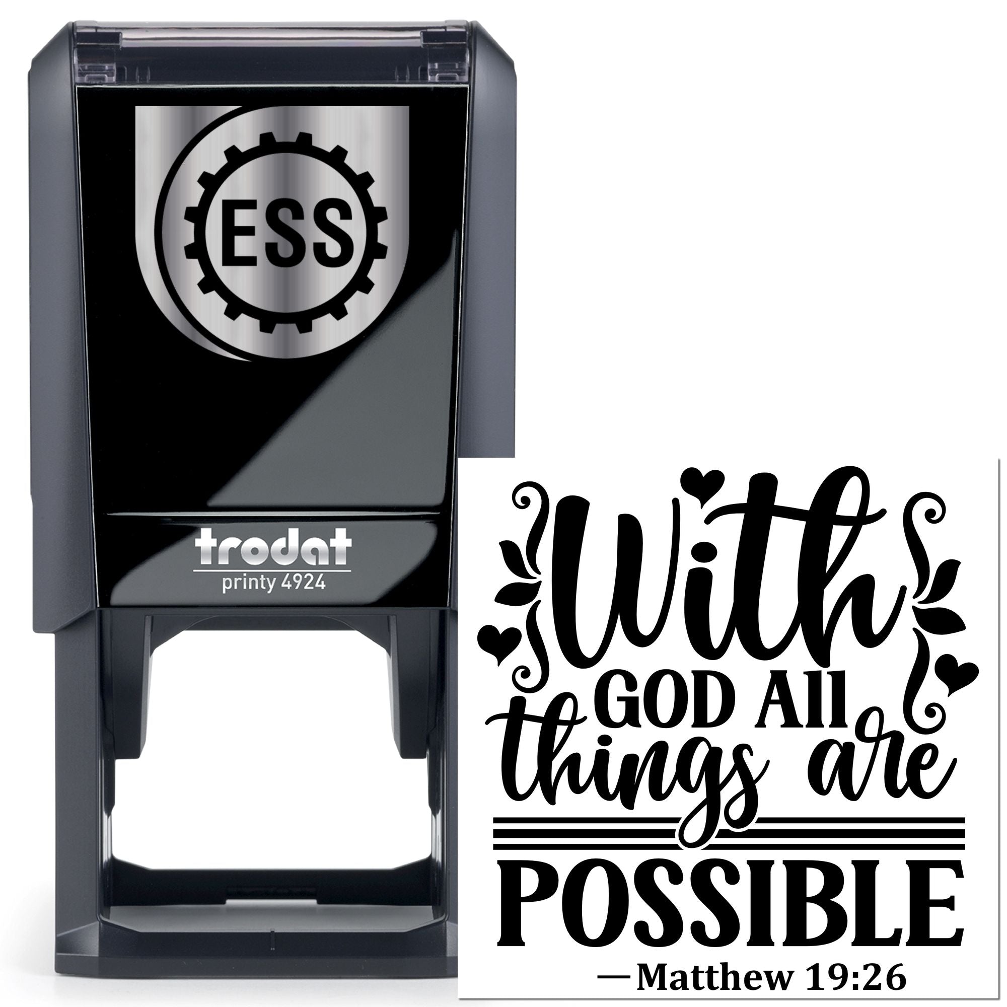 Self-Inking Bible Verse Favor Tag Stamp