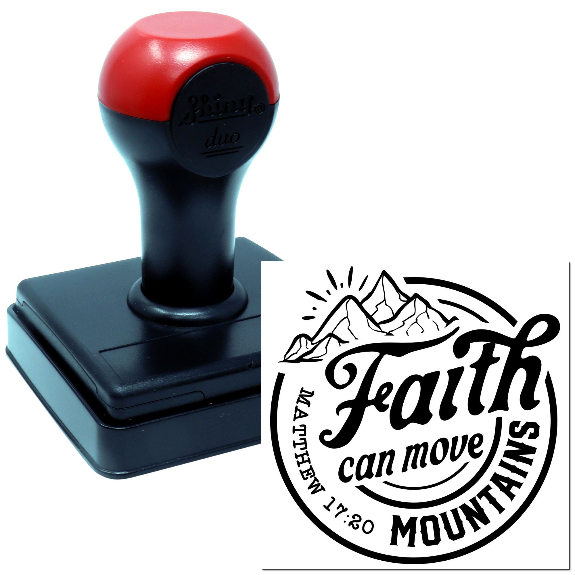 Duo Faith Can Move The Mountains Hand Stamp