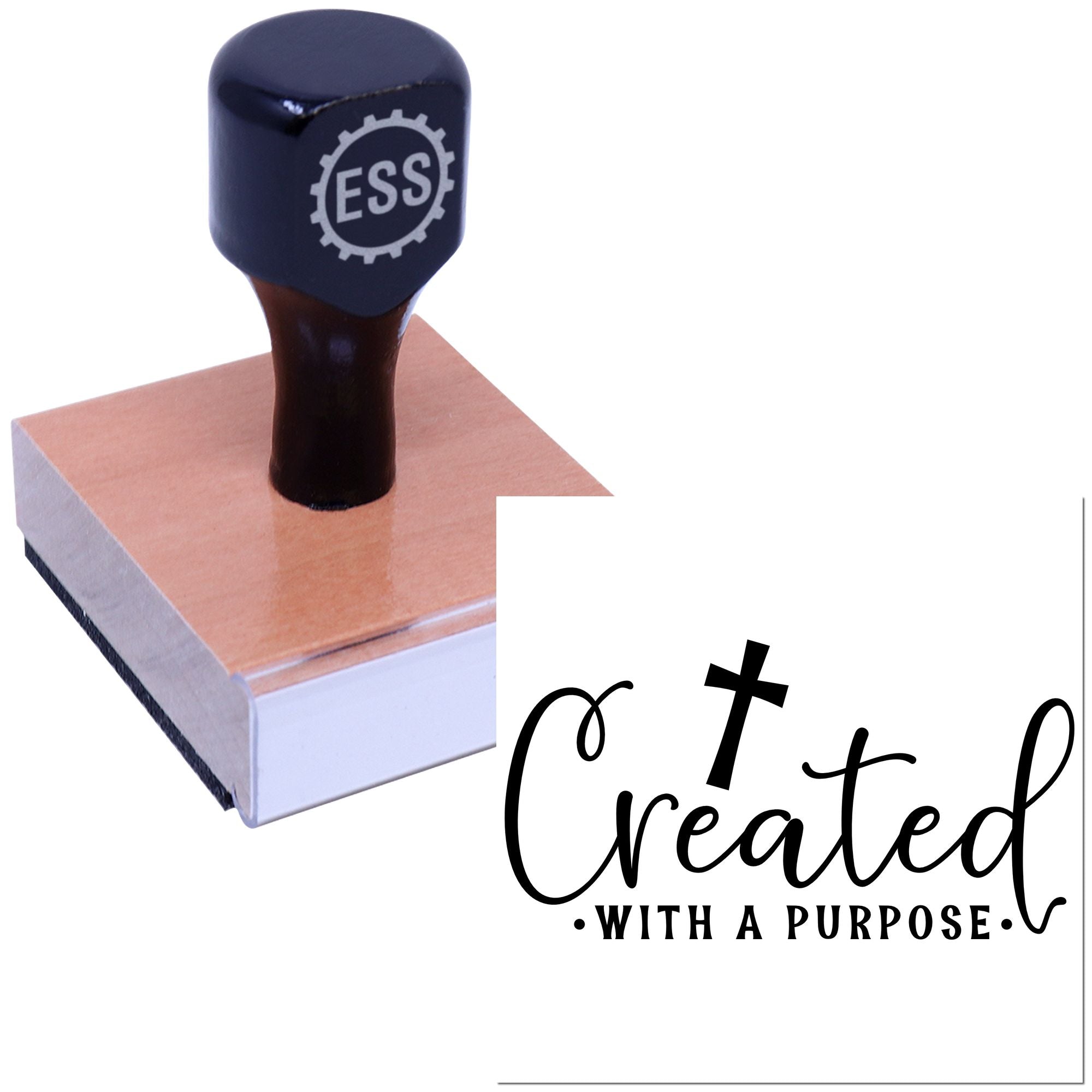 Purpose Driven Creation Card Rubber Stamp