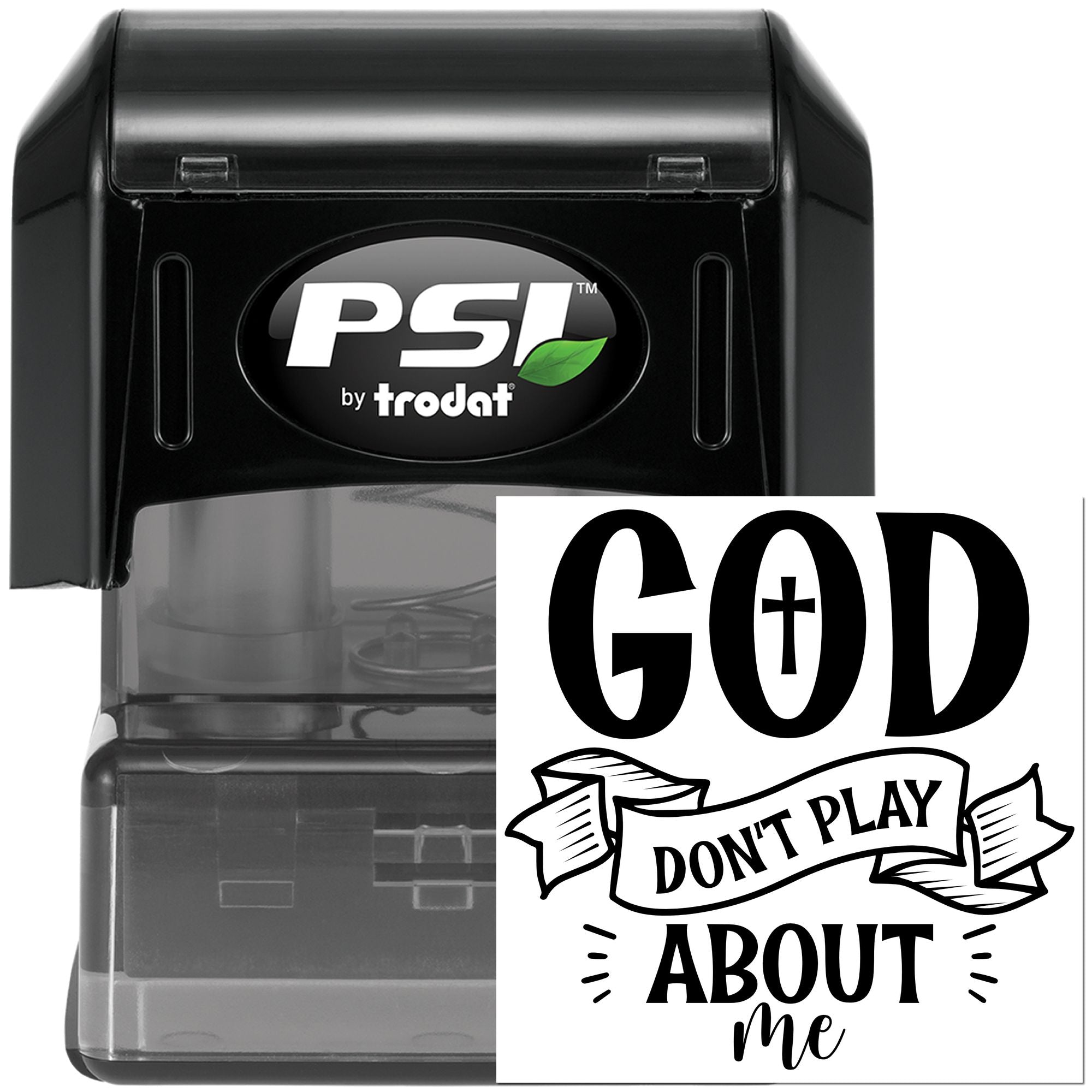 Pre-Inked God Don’T Play Handcraft Stamp