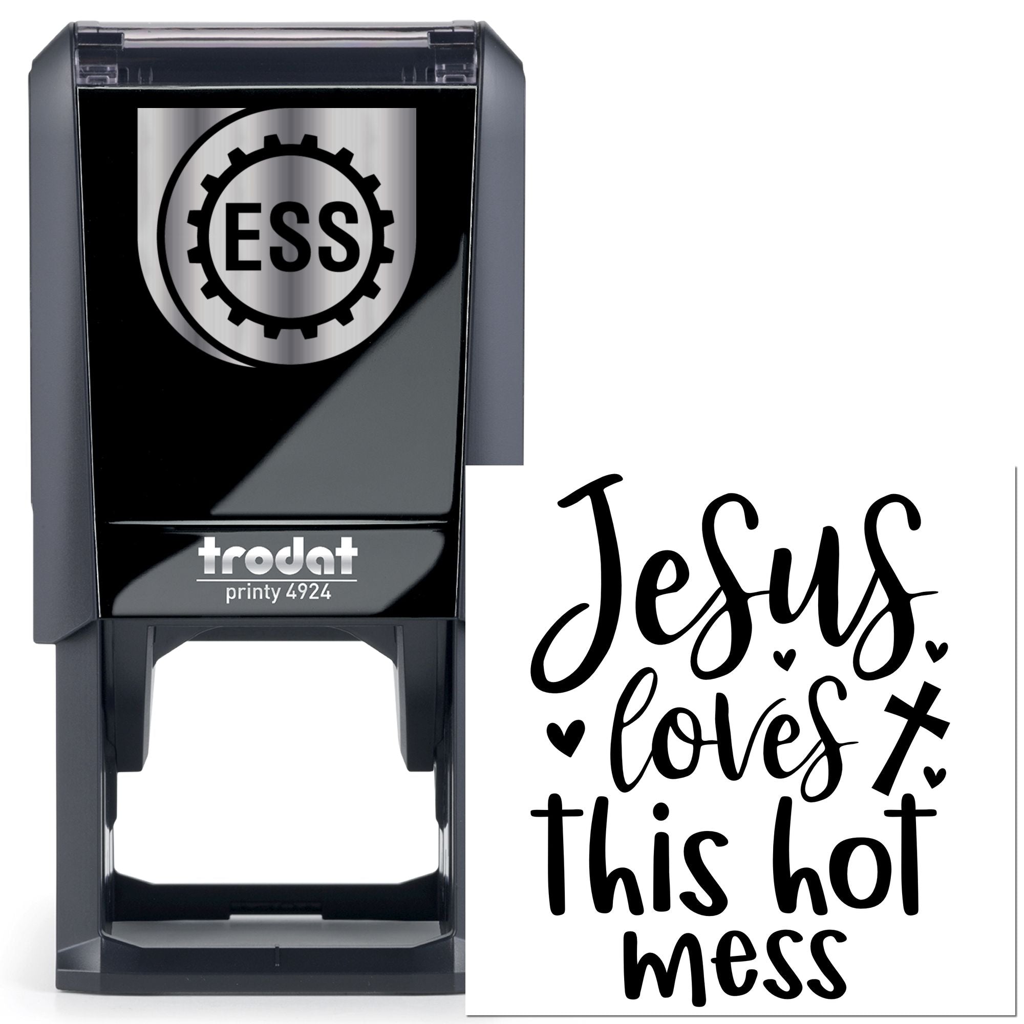 Self-Inking Holy Mess Mini Card Stamp