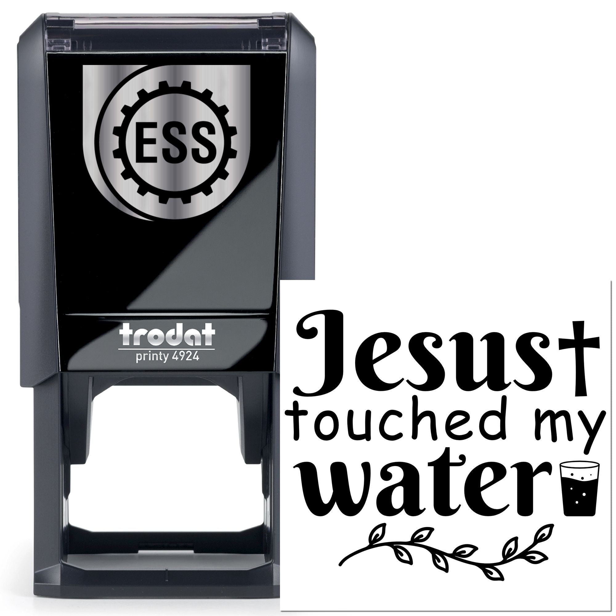 Self-Inking Holy Water Postcard Stamp