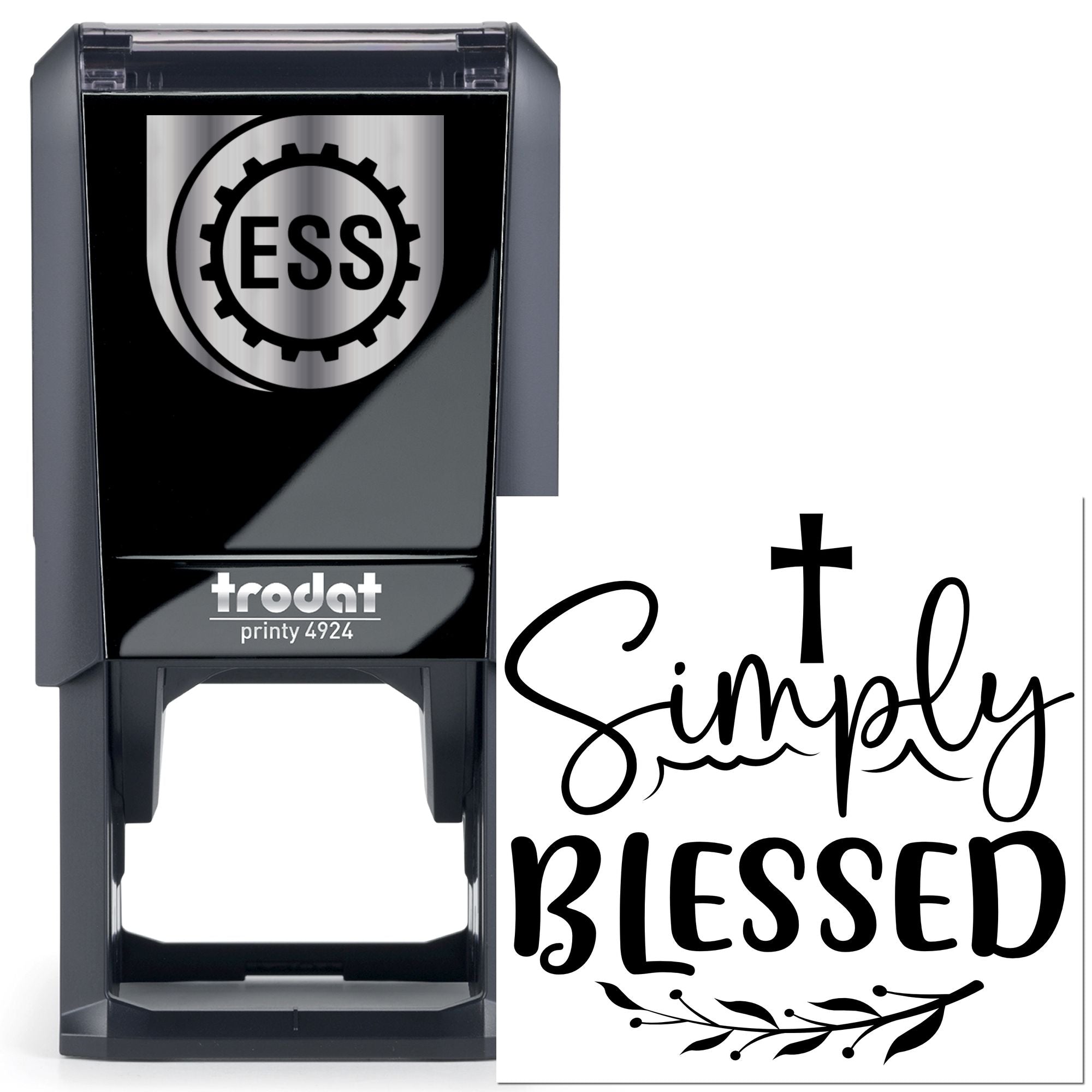 Self-Inking Simply Blessed Scrapbook Stamp