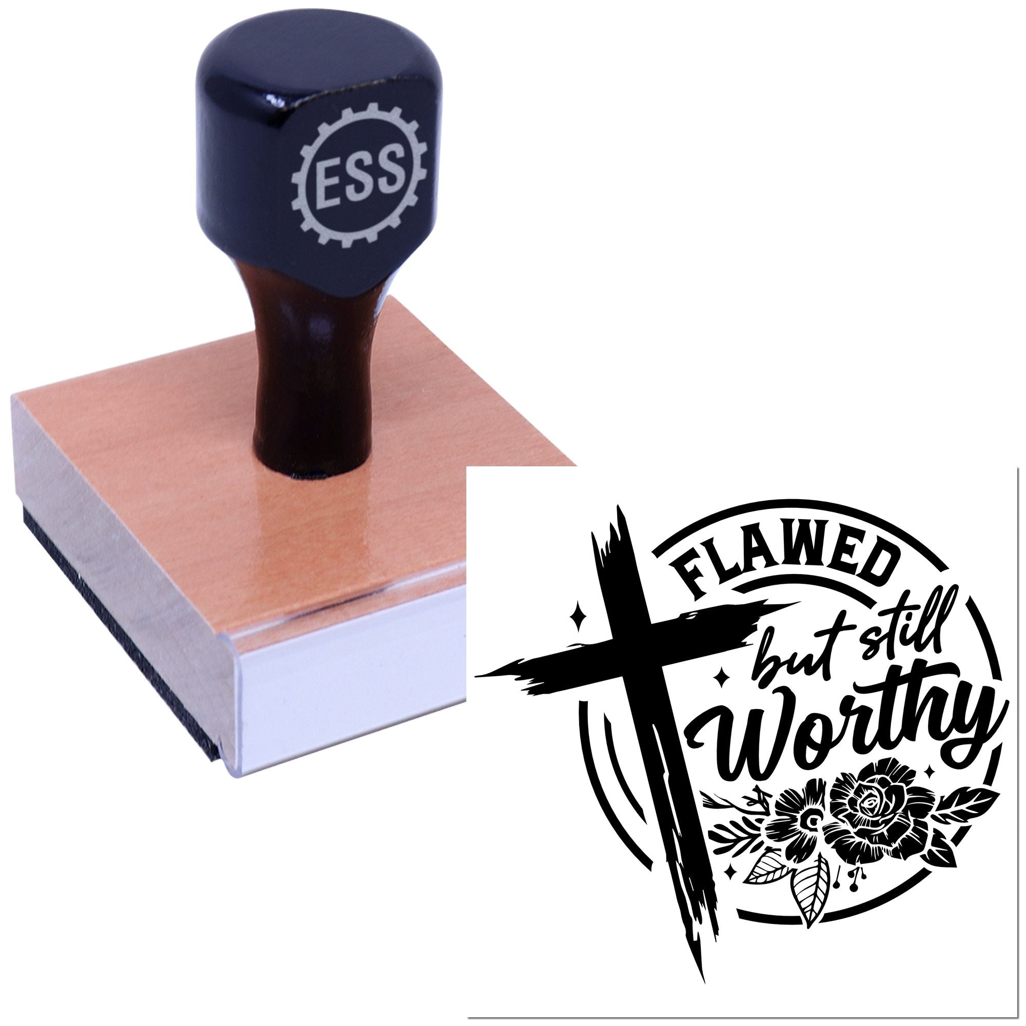 Broken Yet Beautiful Crafting Rubber Stamp