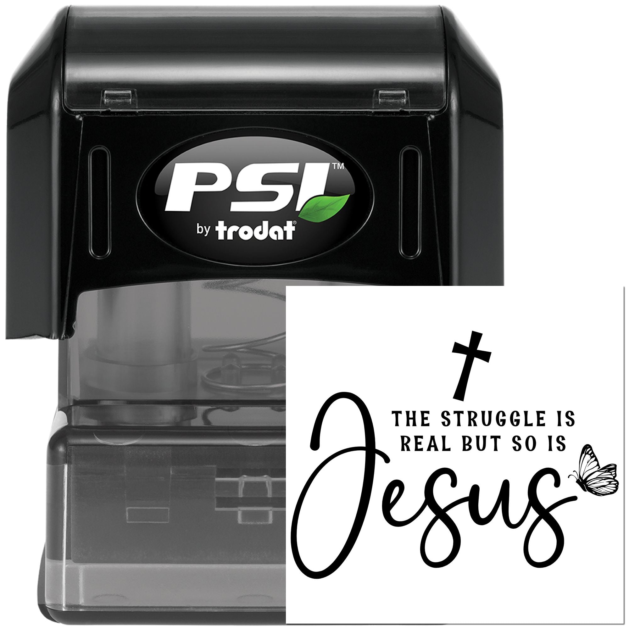 Pre-Inked Hope In Christ Scrapbook Stamp