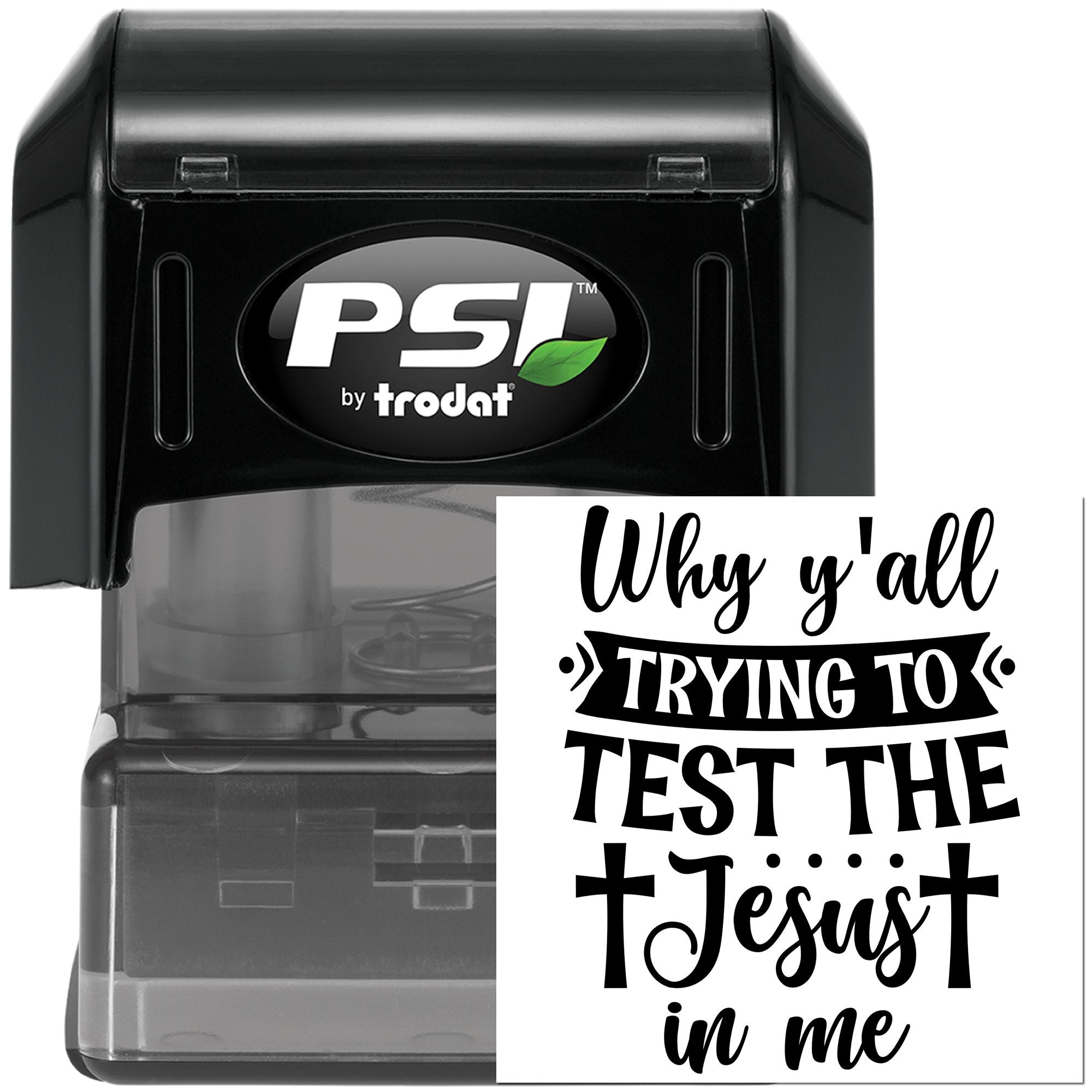 Pre-Inked Jesus In Me Scrapbooking Stamp