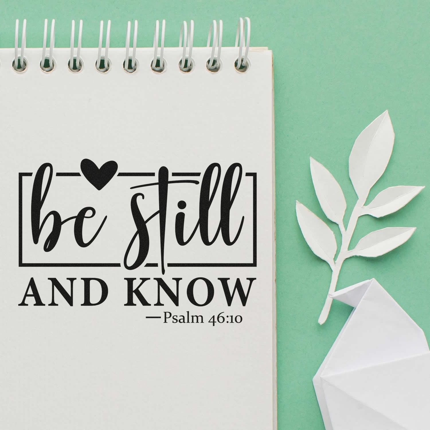 Duo Be Still And Know Poster Hand Stamp