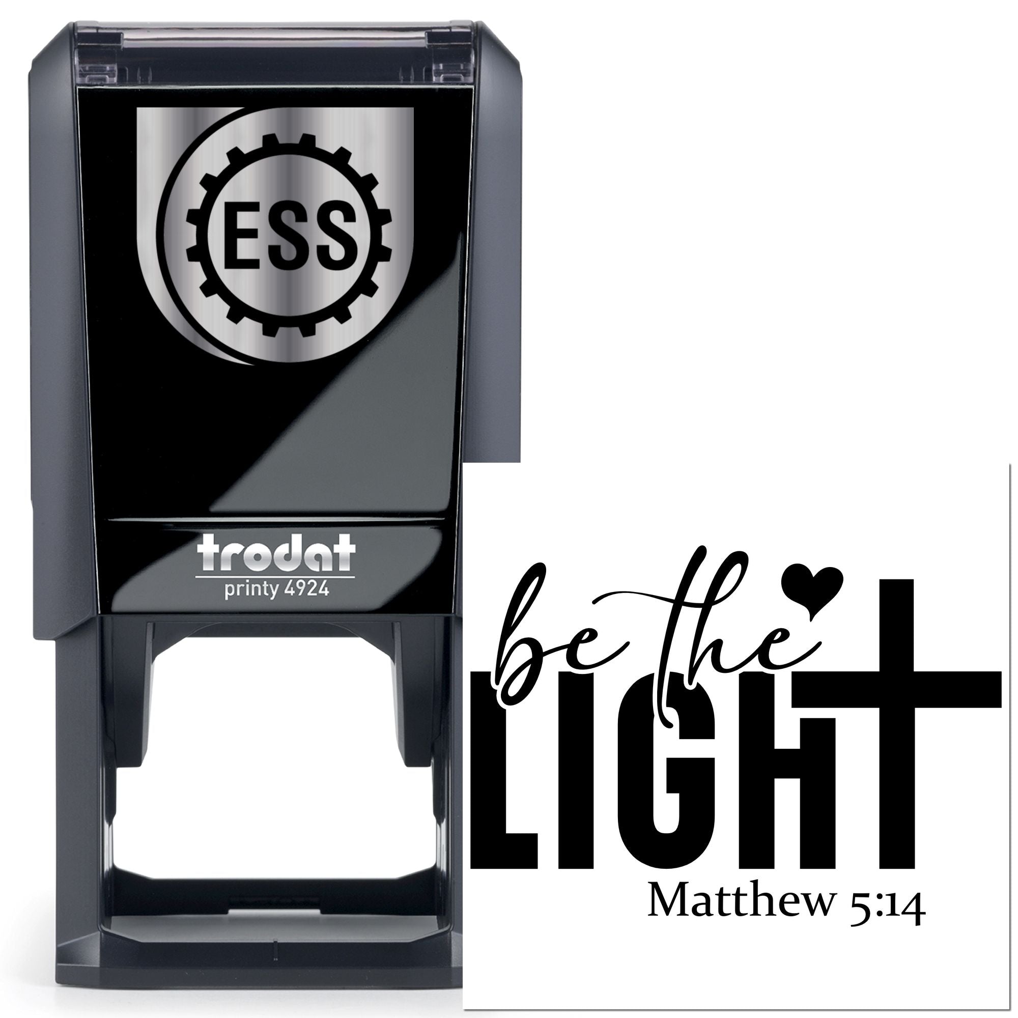 Self-Inking Be Light Paper Craft Stamp