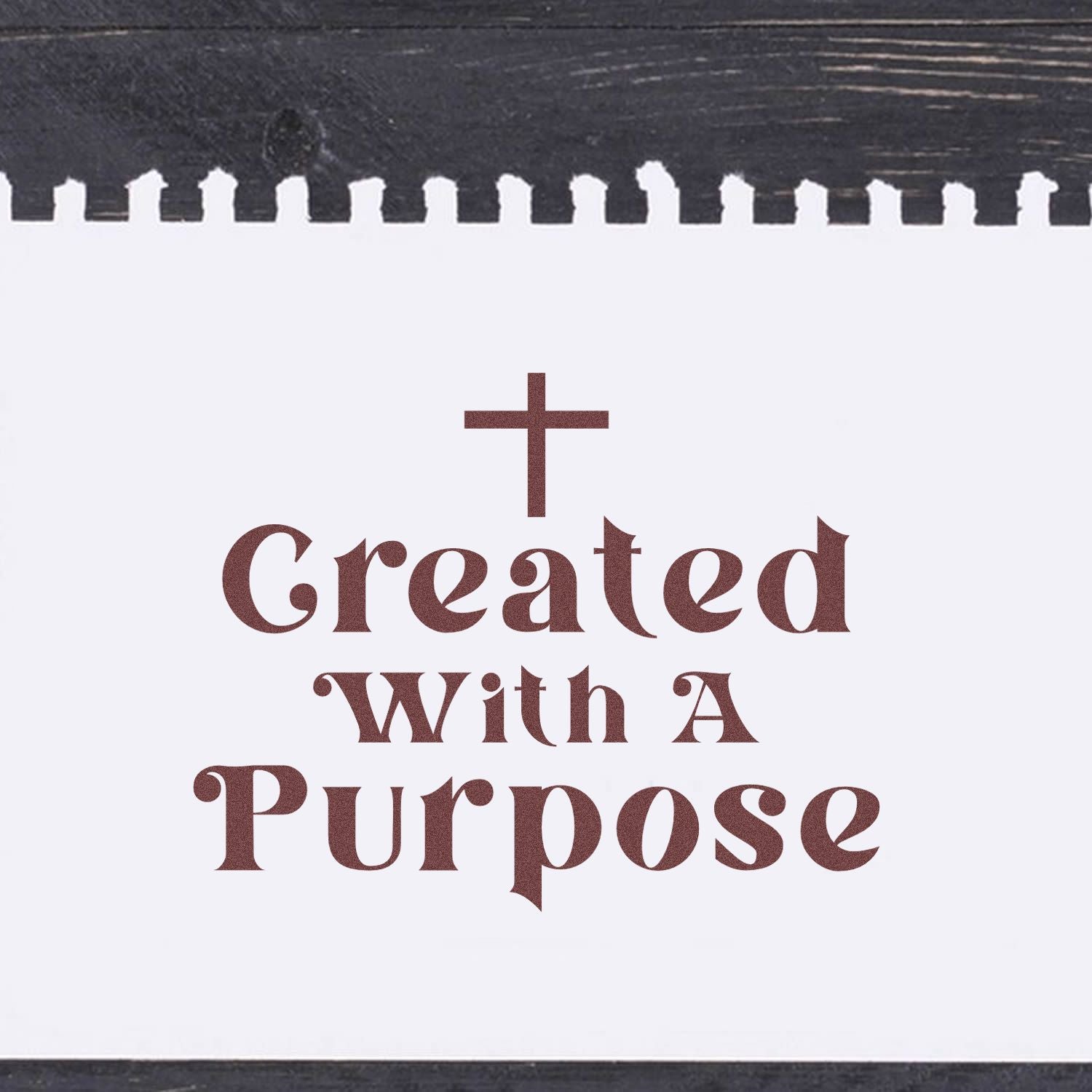 Divine Purpose Declaration Greeting Card Rubber Stamp