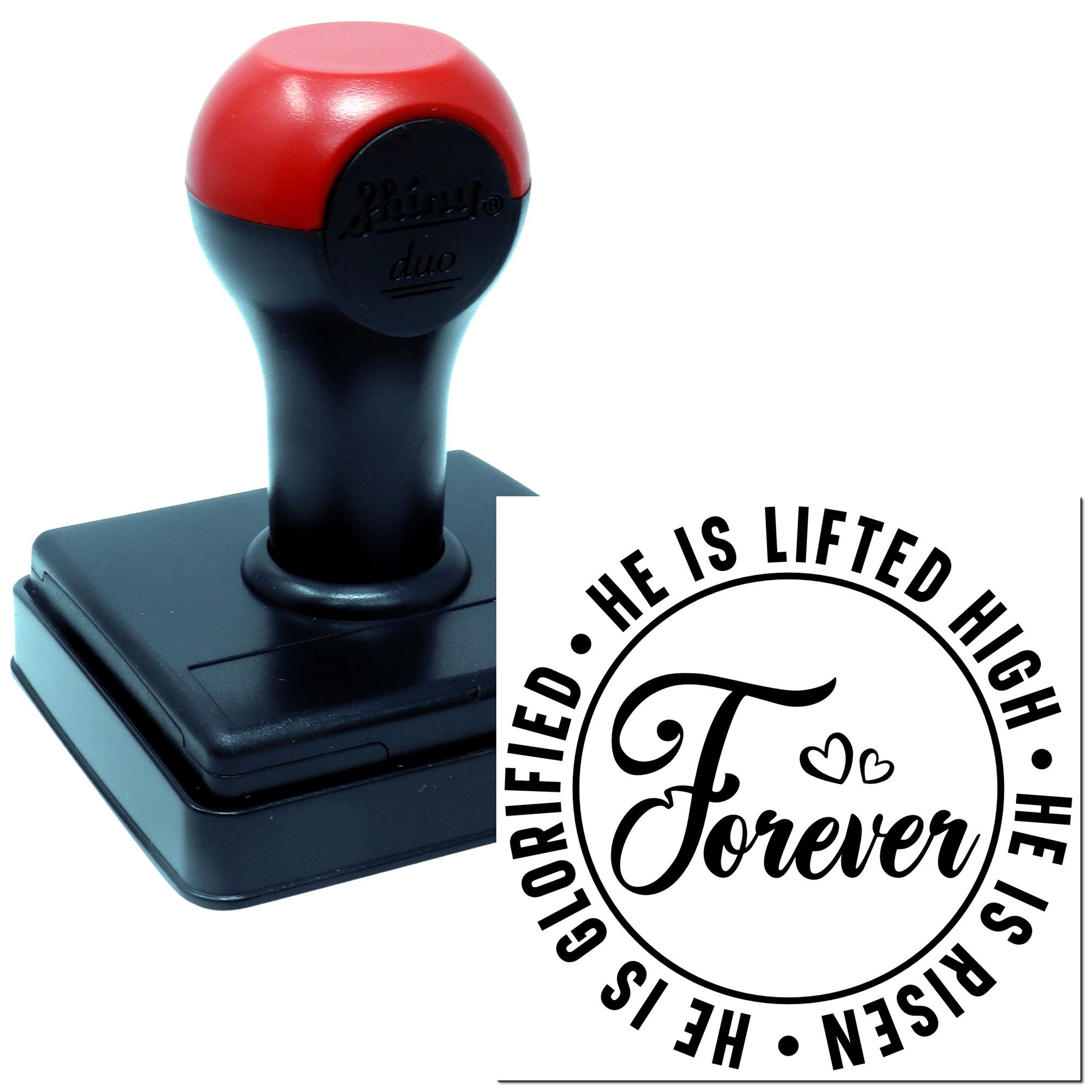 Duo Forever He Is Risen Emblem Hand Stamp