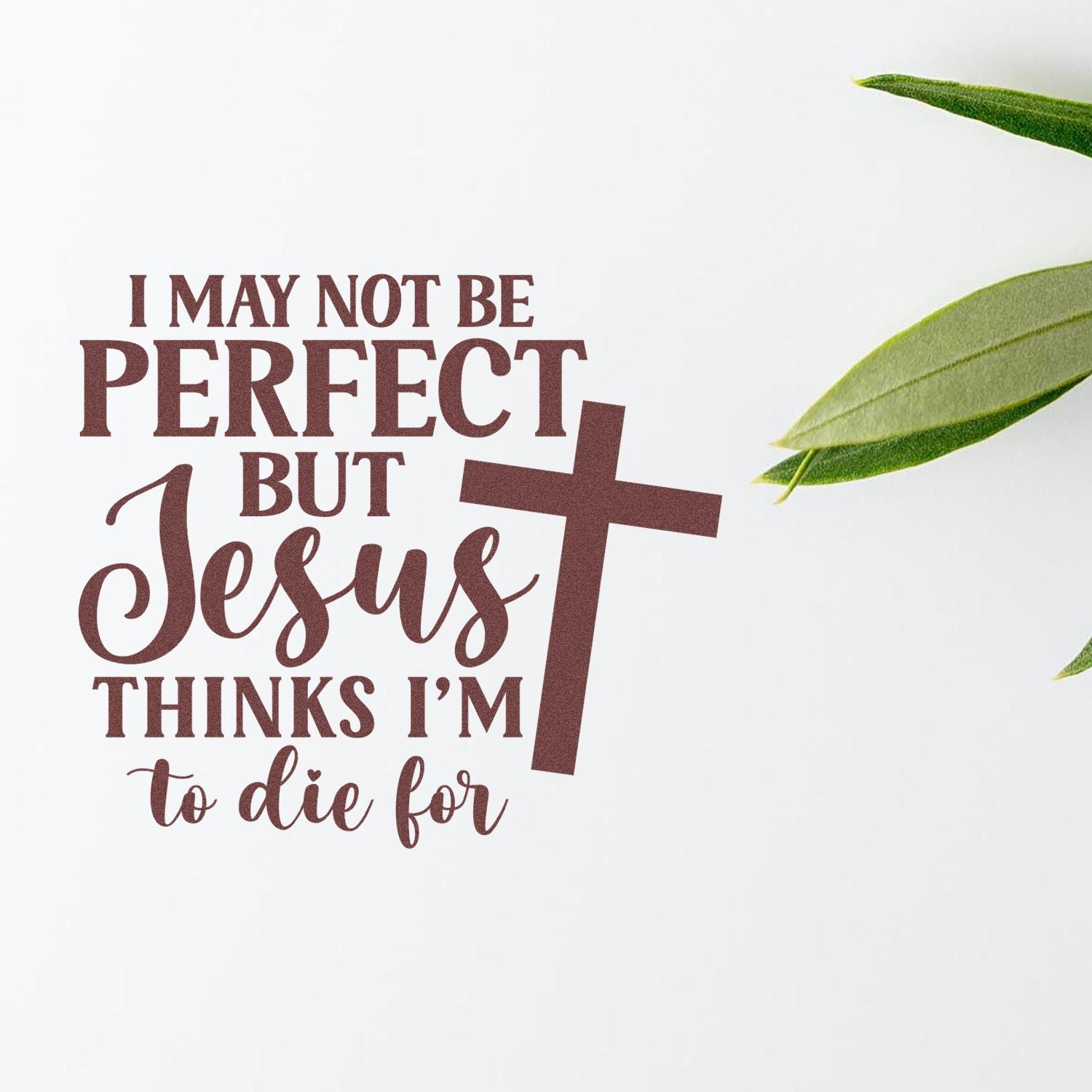 Perfectly Loved Cross Card Making Rubber Stamp