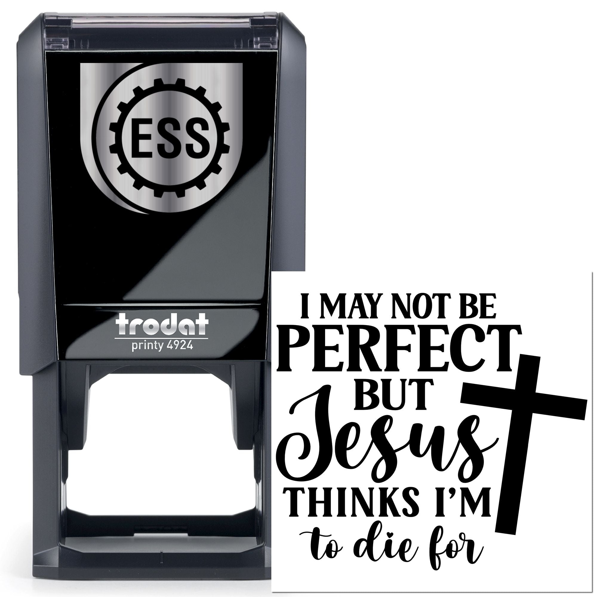 Self-Inking Christian Quote Card Stamp