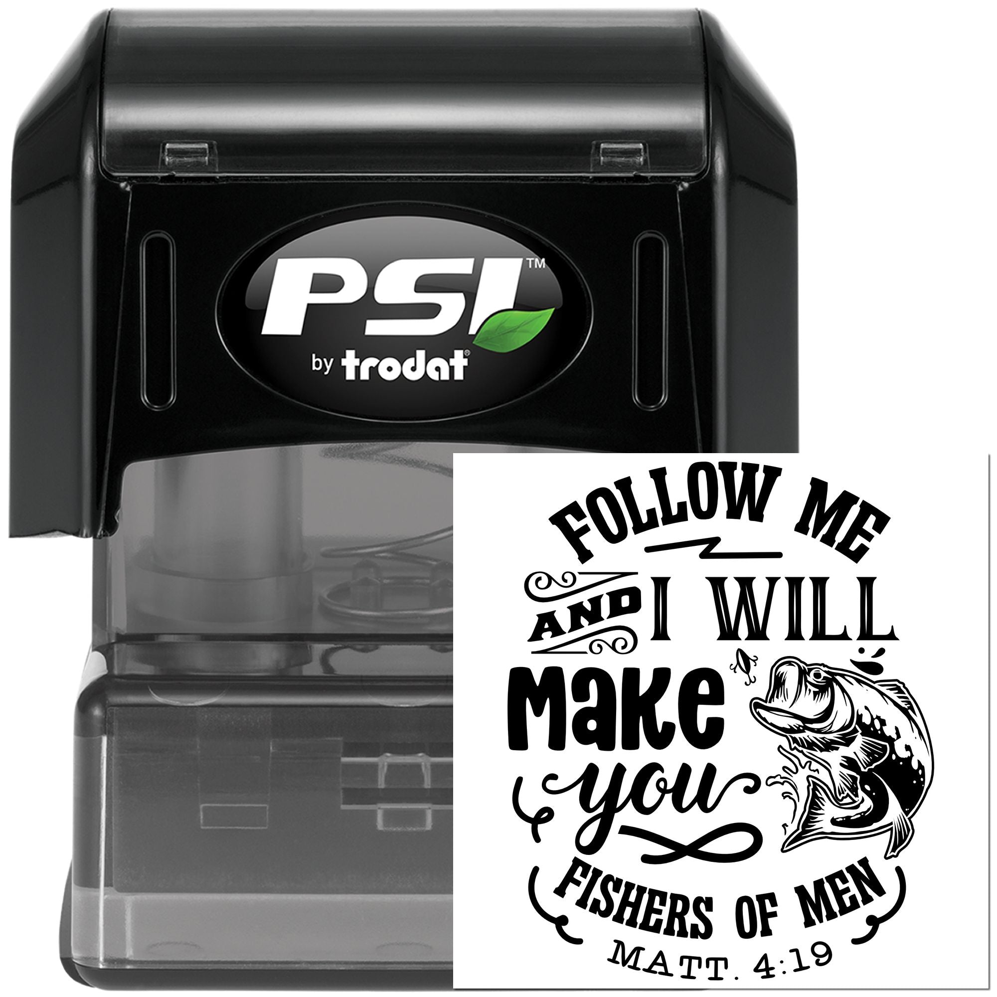 Pre-Inked Fisher Of Men Paper Goods Stamp