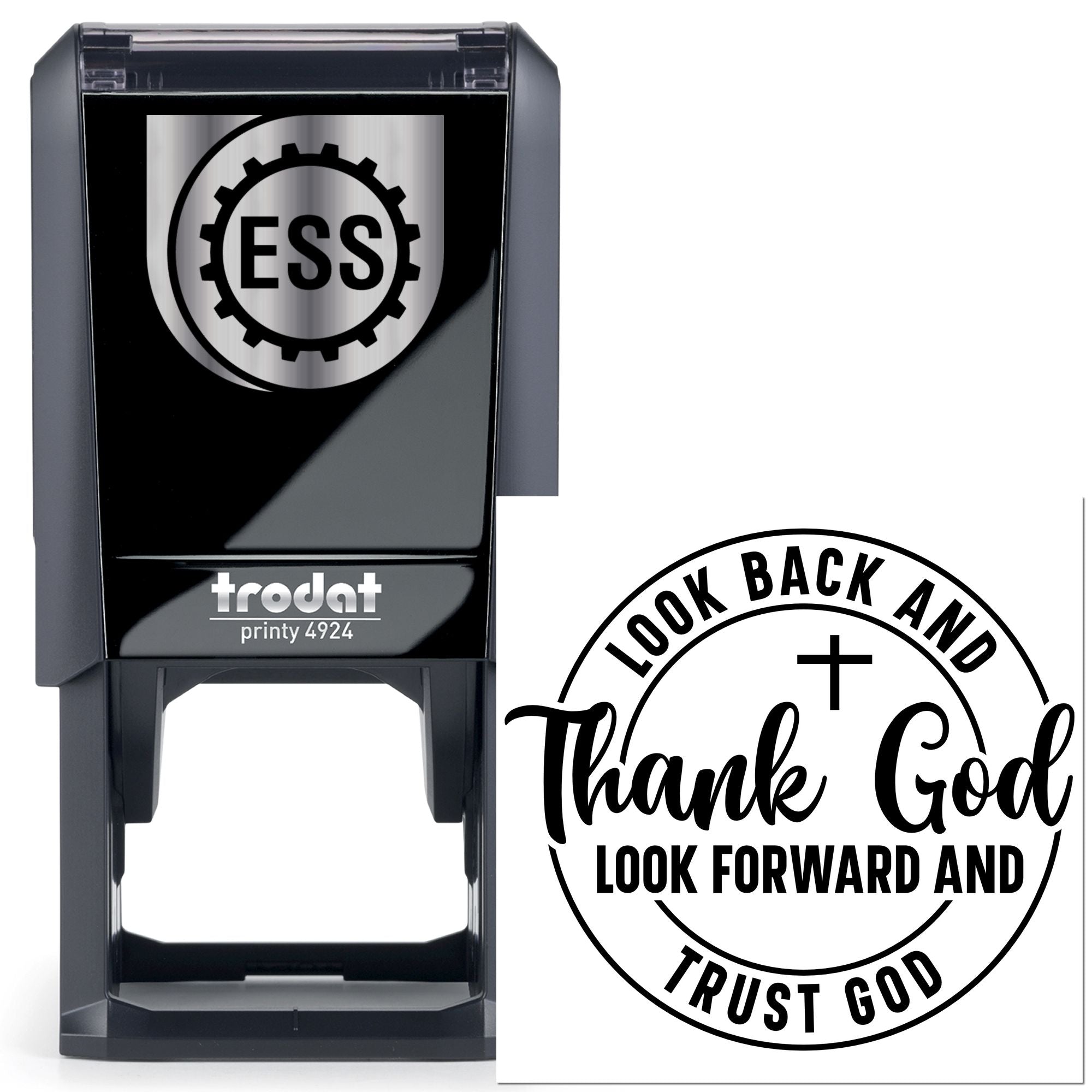 Self-Inking Thank God Postcard Stamp