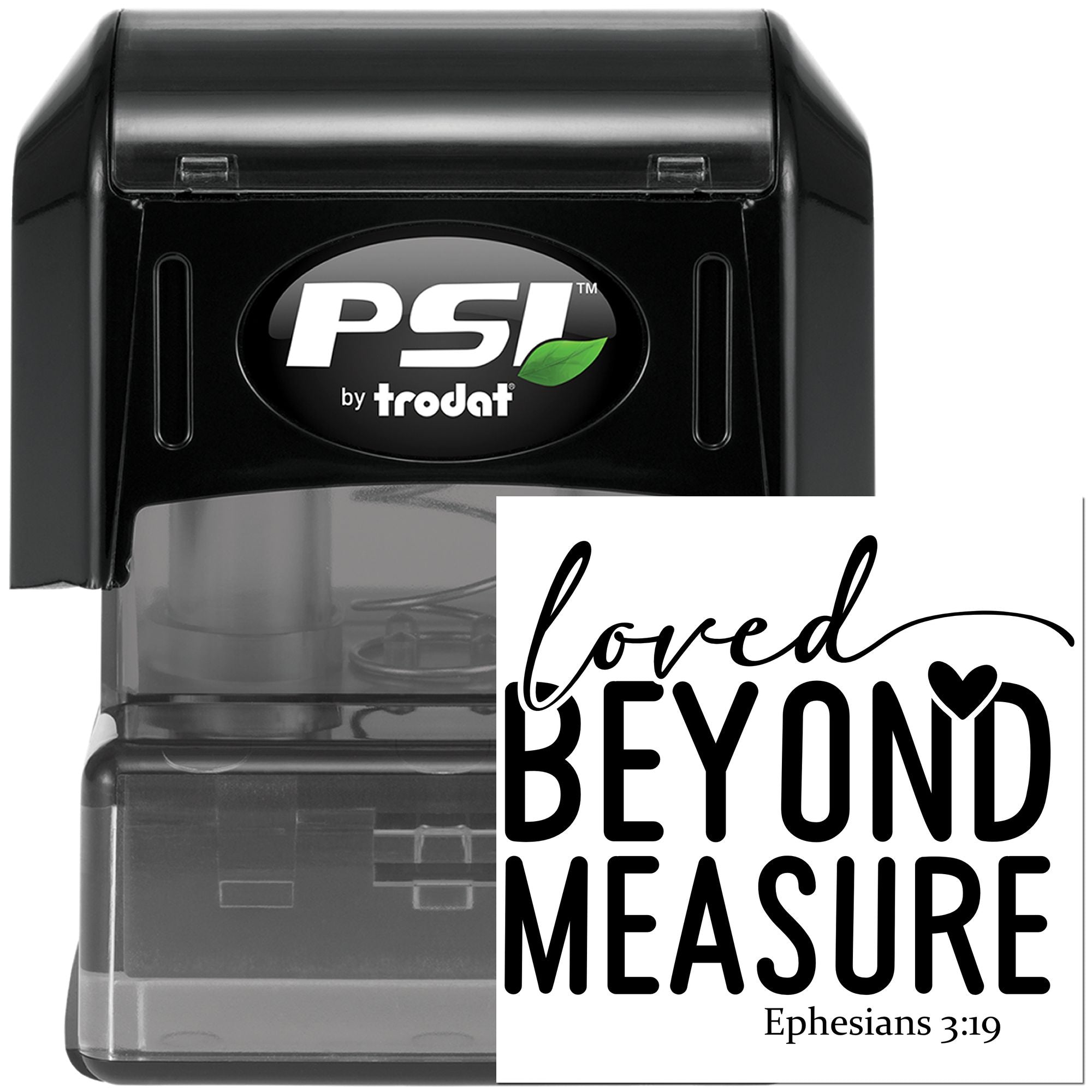 Pre-Inked Loved Beyond Measure Postcard Stamp