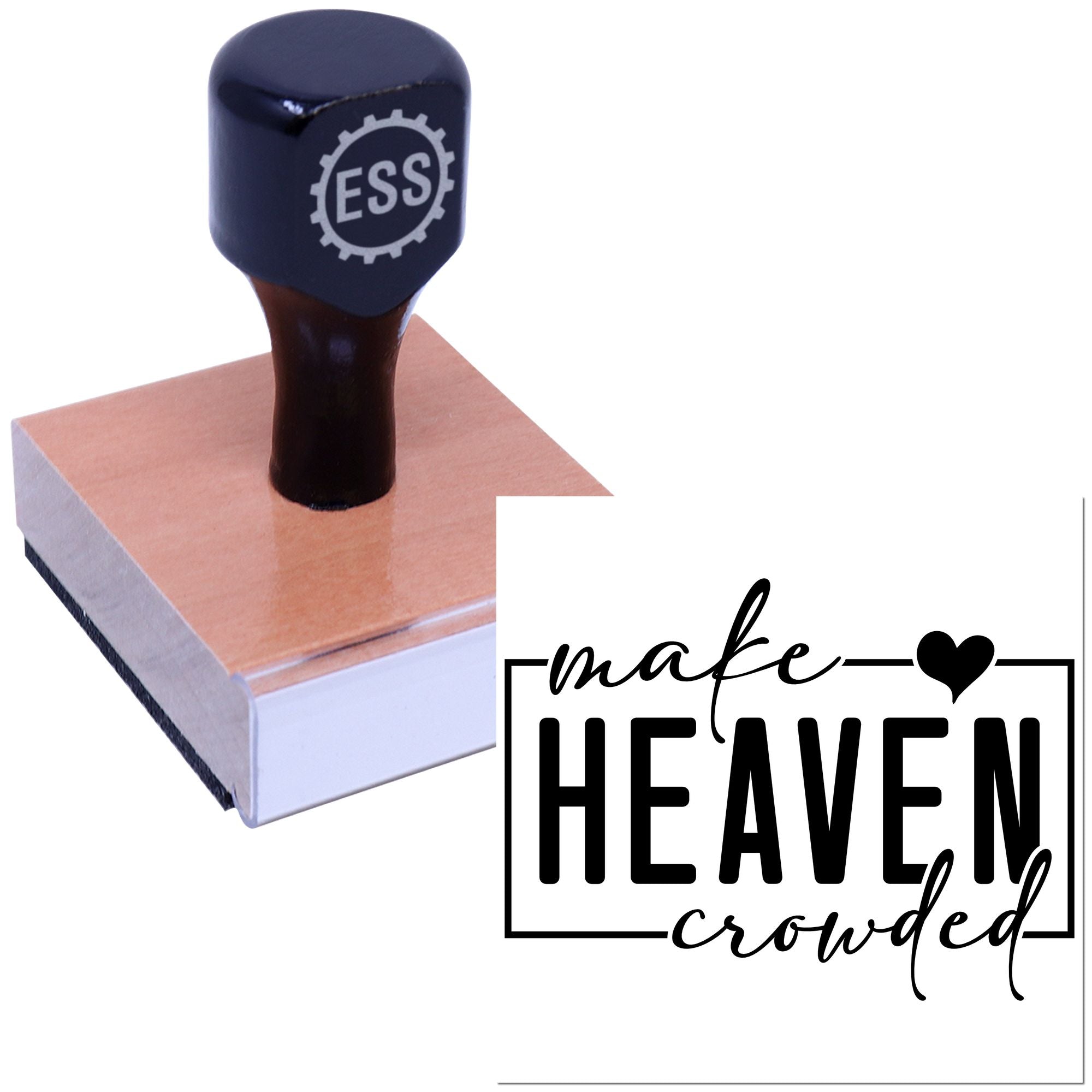 Heaven Bound Gathering Craft Rubber Stamp