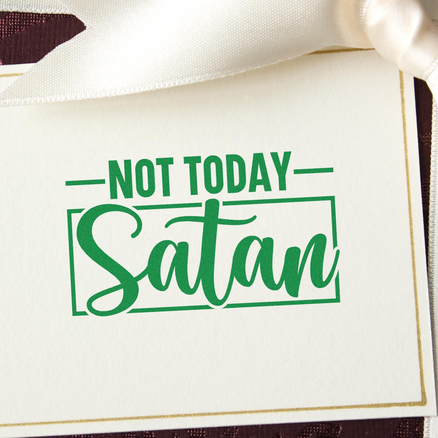 Self-Inking Not Today Scrapbooking Stamp