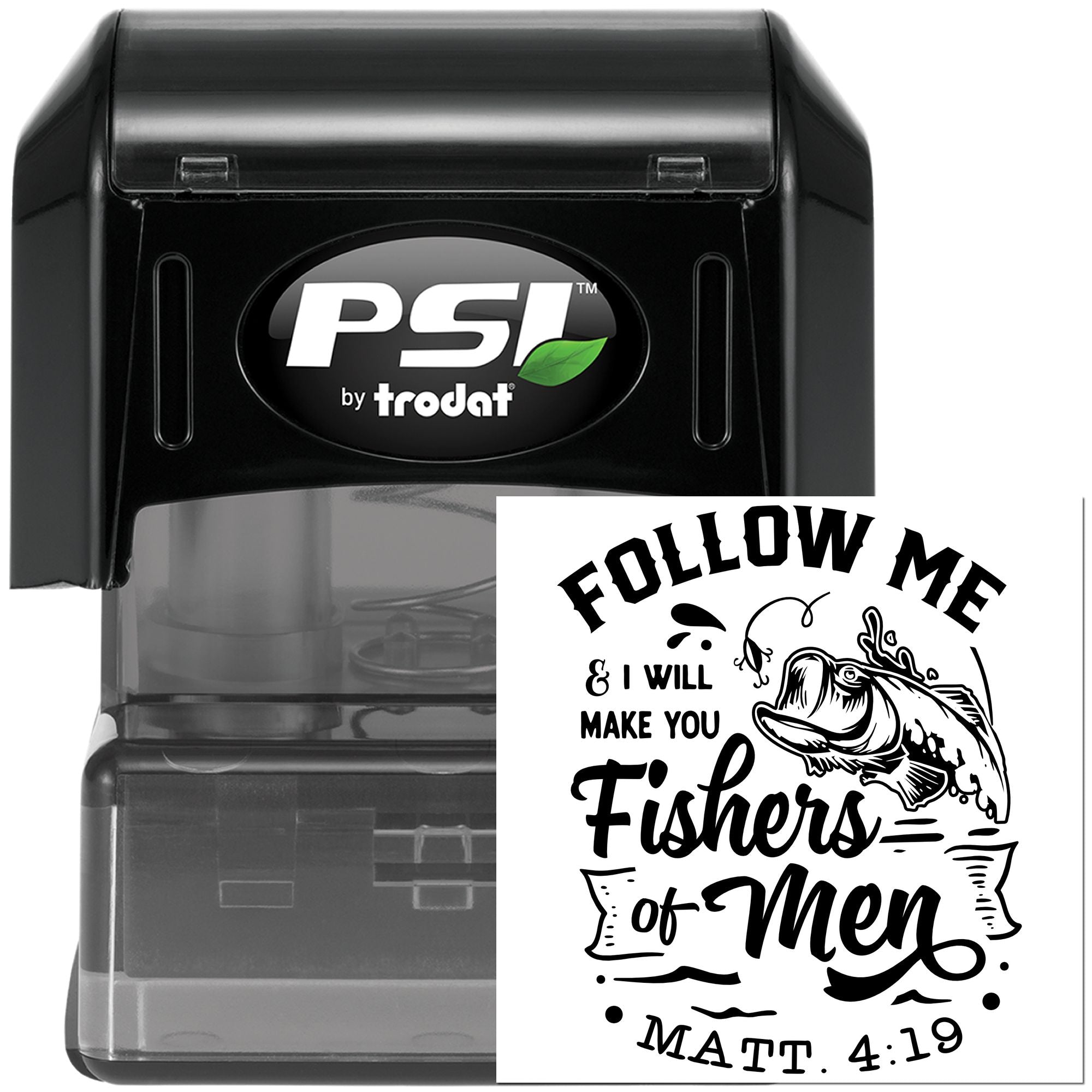 Pre-Inked Fisher Of Men Scrapbooking Stamp