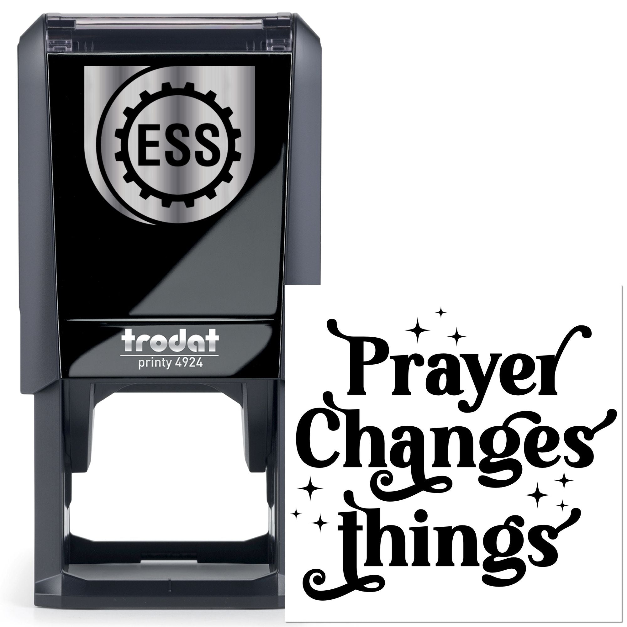 Self-Inking Prayer Changes Paper Craft Stamp