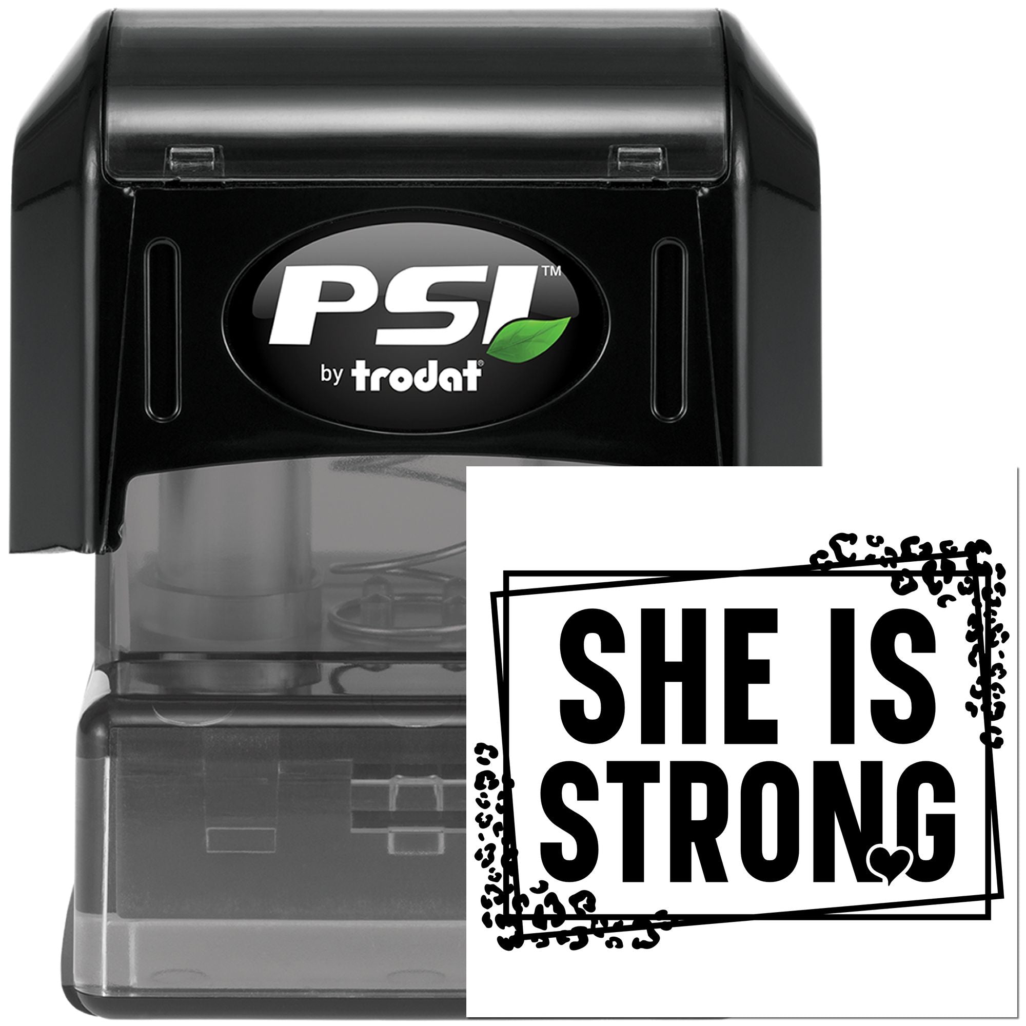 Pre-Inked She Is Strong Journaling Stamp