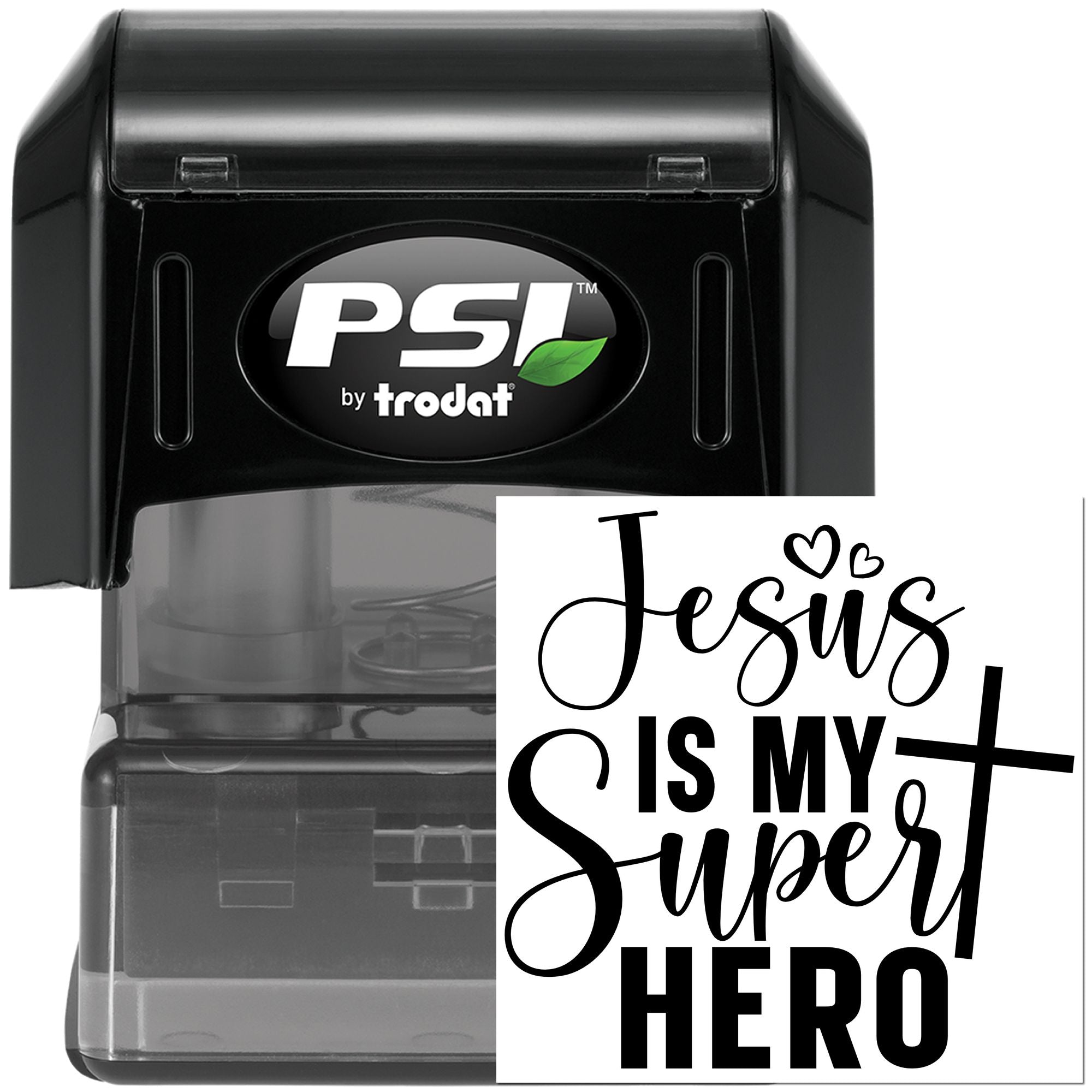 Pre-Inked Jesus My Hero Crafting Stamp