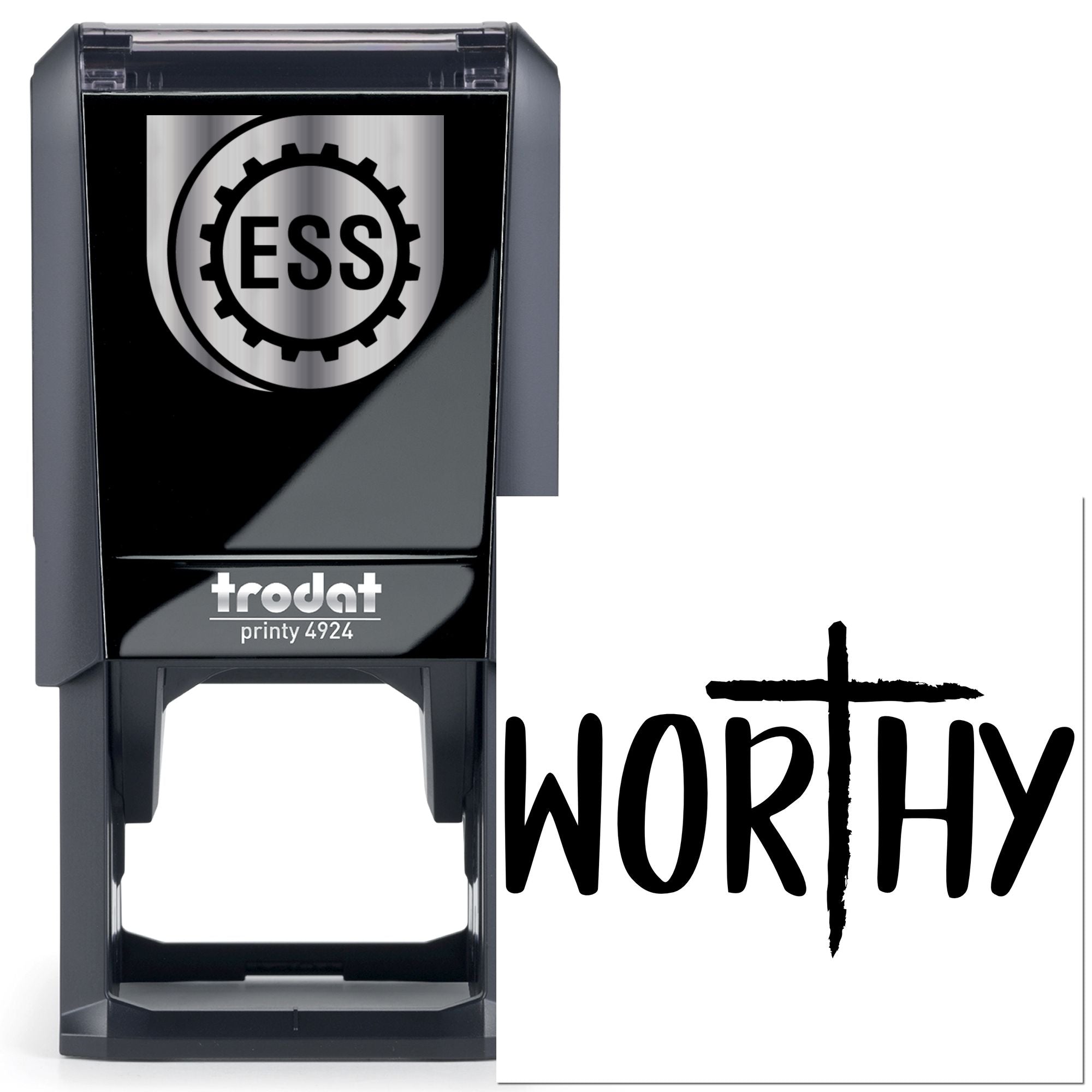 Self-Inking Worry Cross Cardmaking Stamp
