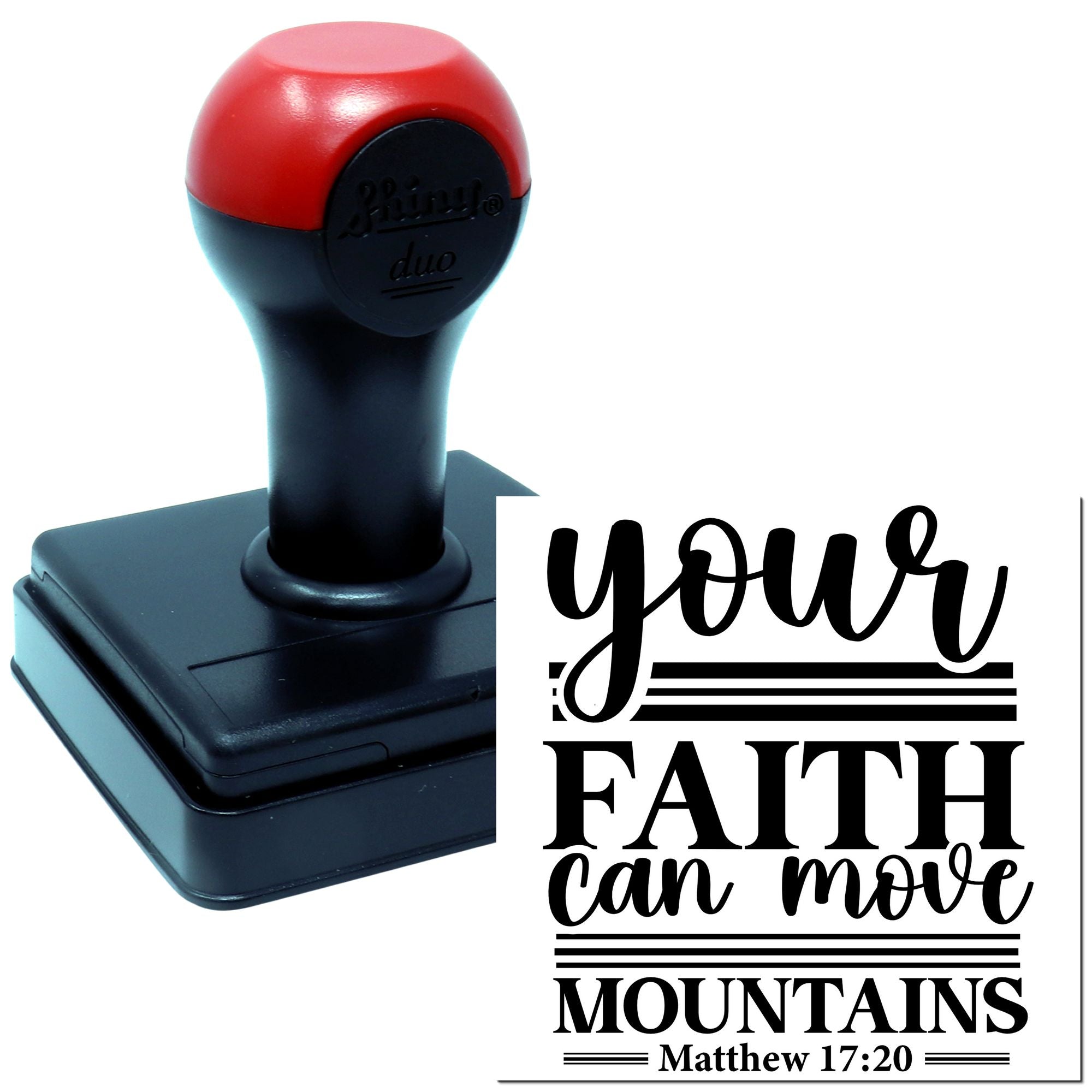 Duo Your Faith Can Move Mountains Hand Stamp
