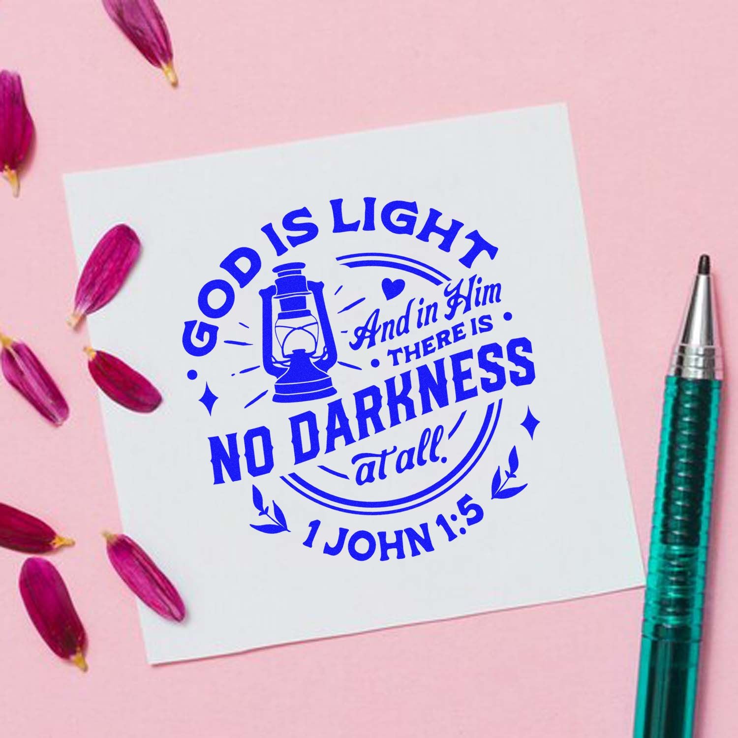 Self-Inking Divine Light Mini Card Stamp