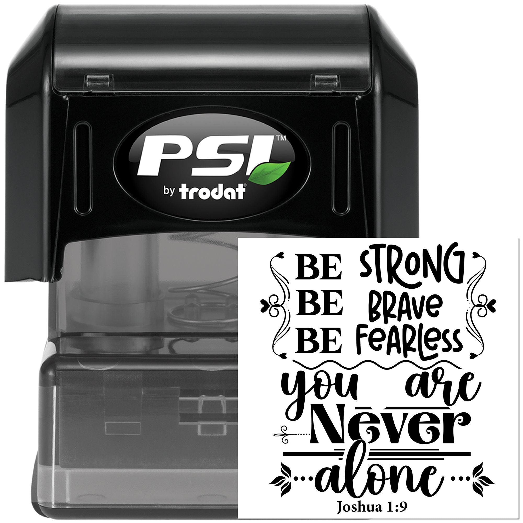 Pre-Inked Inspirational Bible Quote Craft Stamp