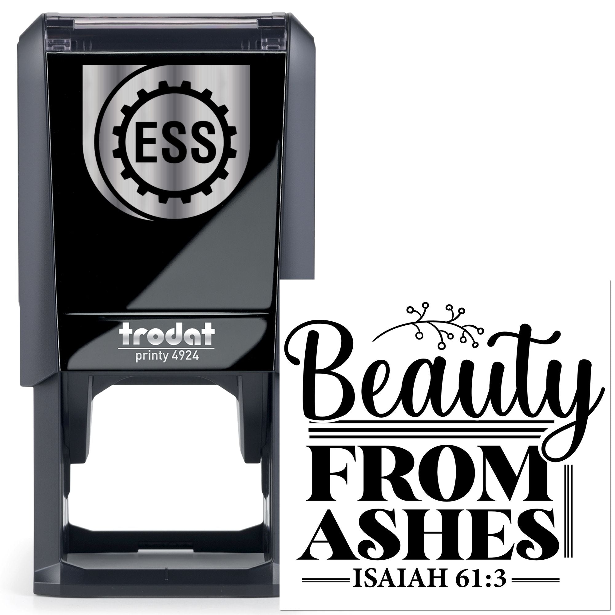 Self-Inking Beauty Ashes Card Stamp