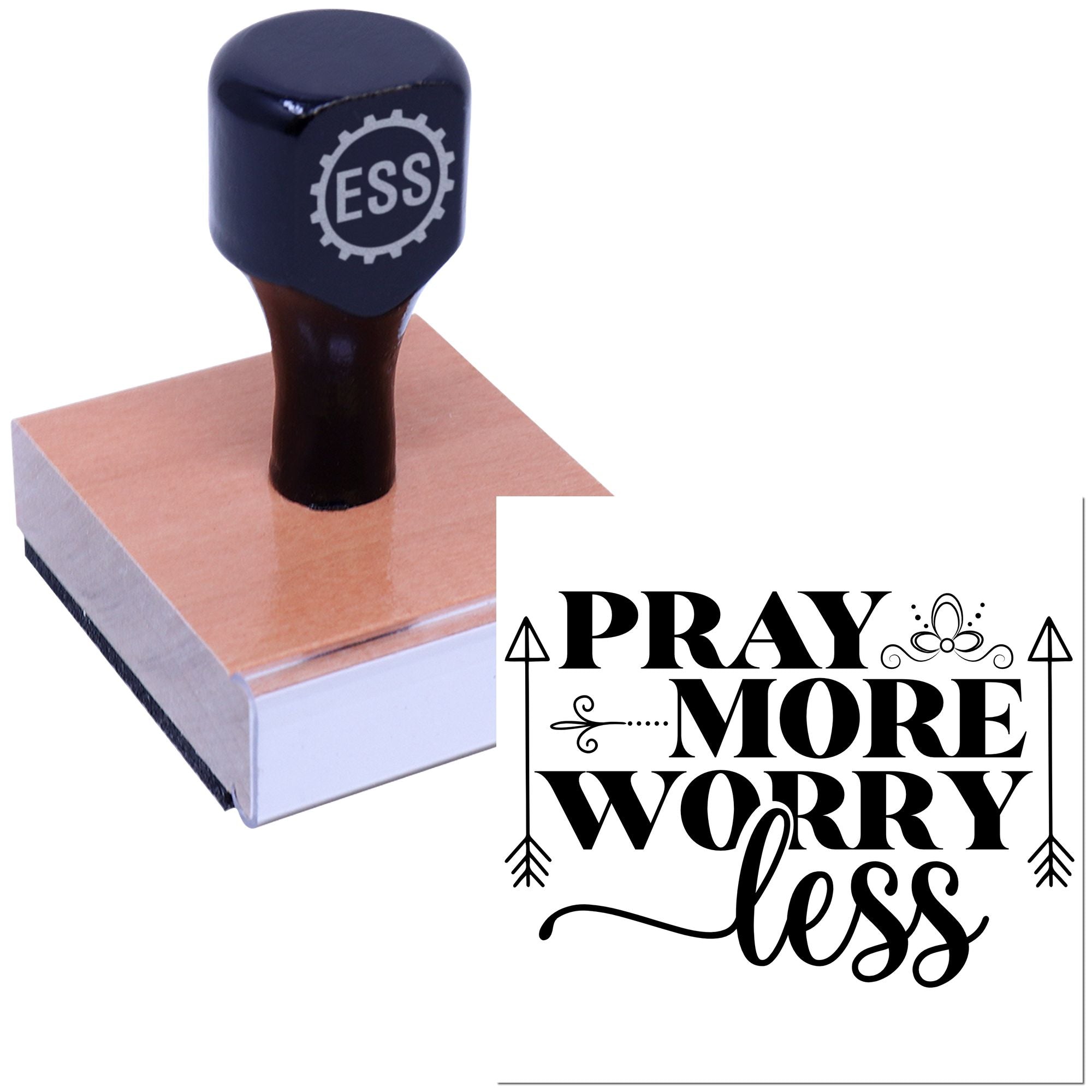 Faith Over Fear Handcraft Rubber Stamp