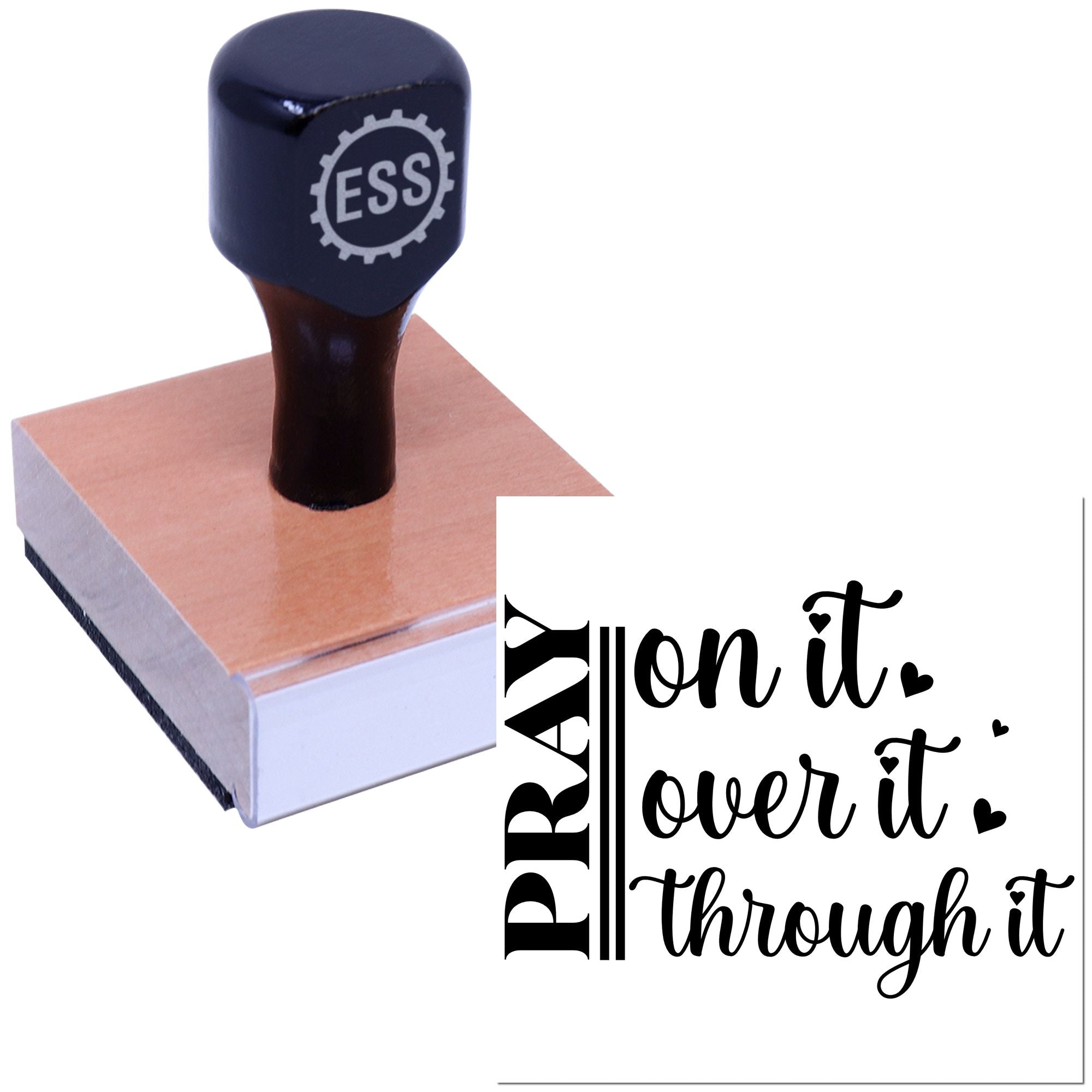 Pray Beyond Limits Cardmaking Rubber Stamp