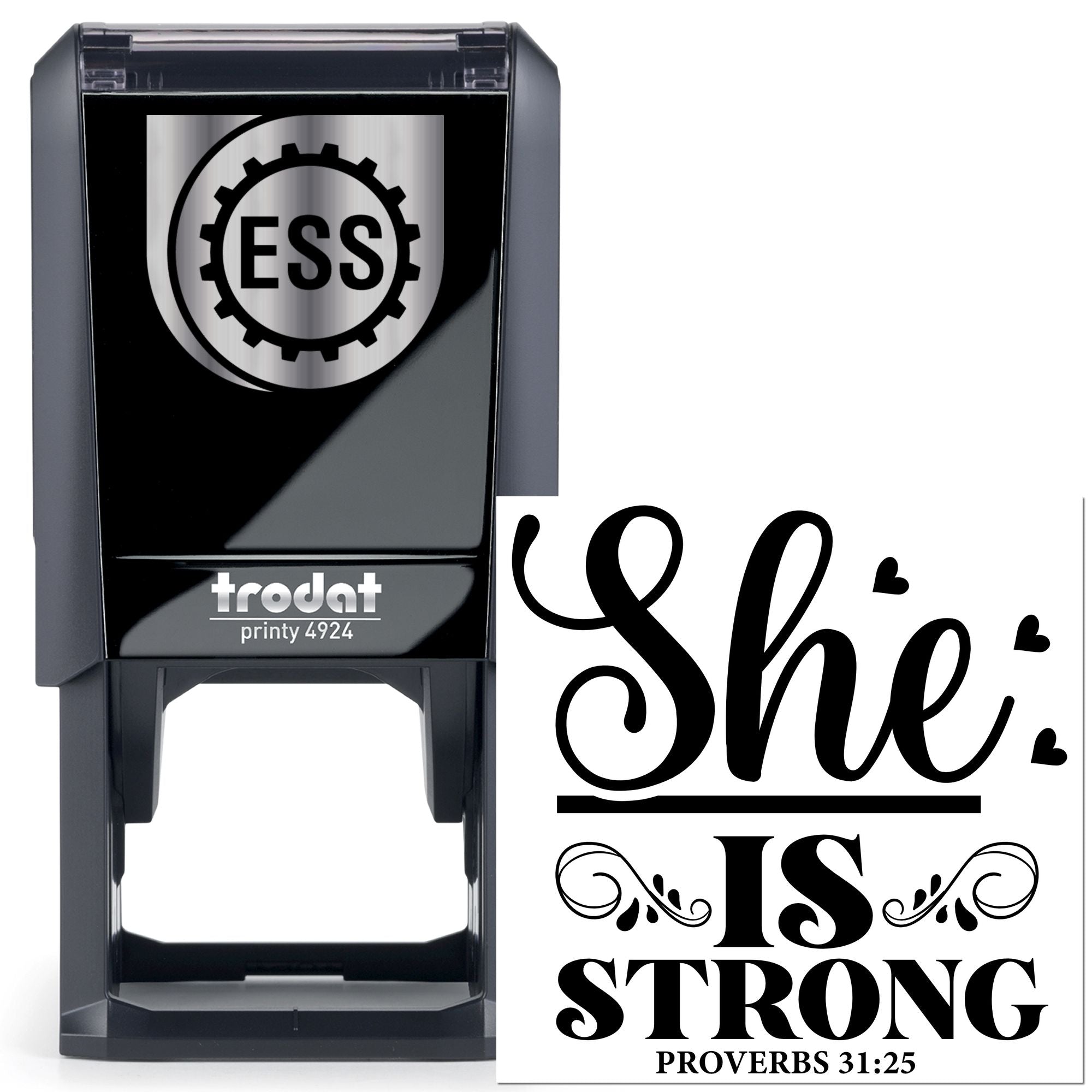 Self-Inking She Strong Cardmaking Stamp
