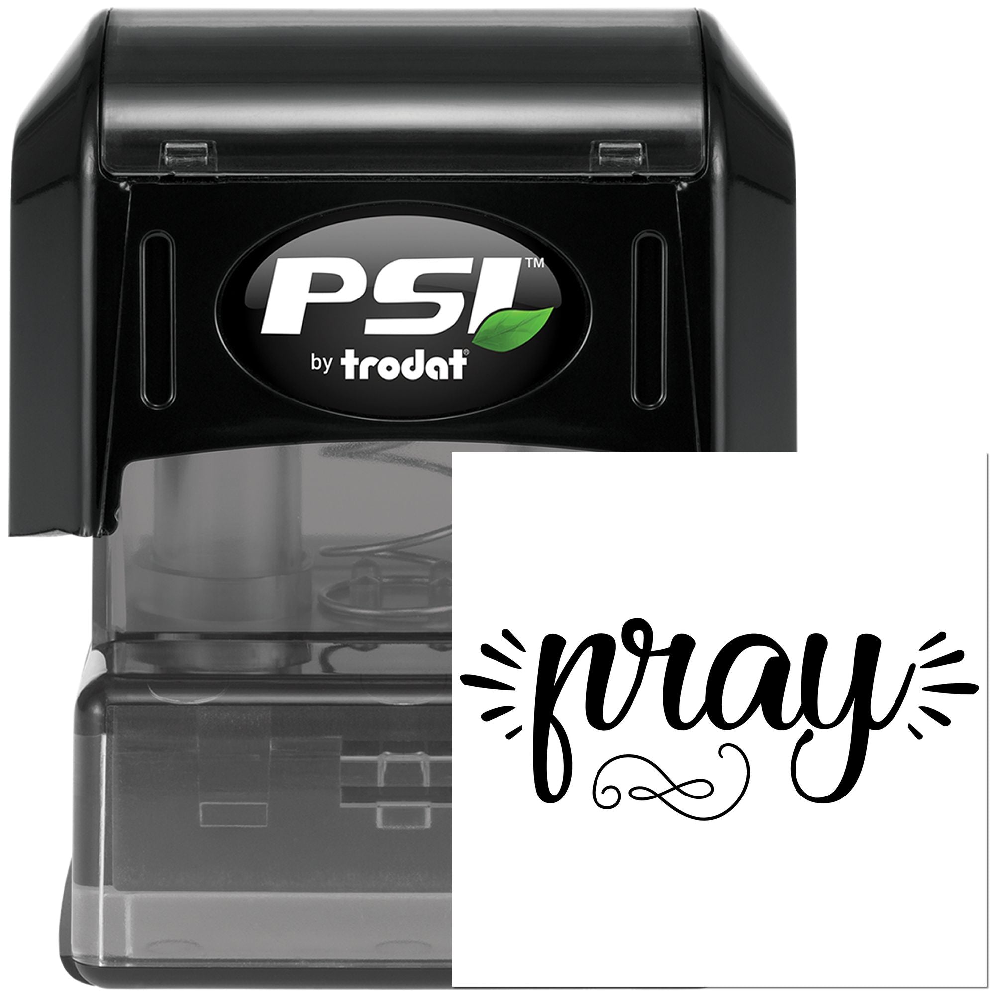 Pre-Inked Prayerful Script Typeface Journaling Stamp