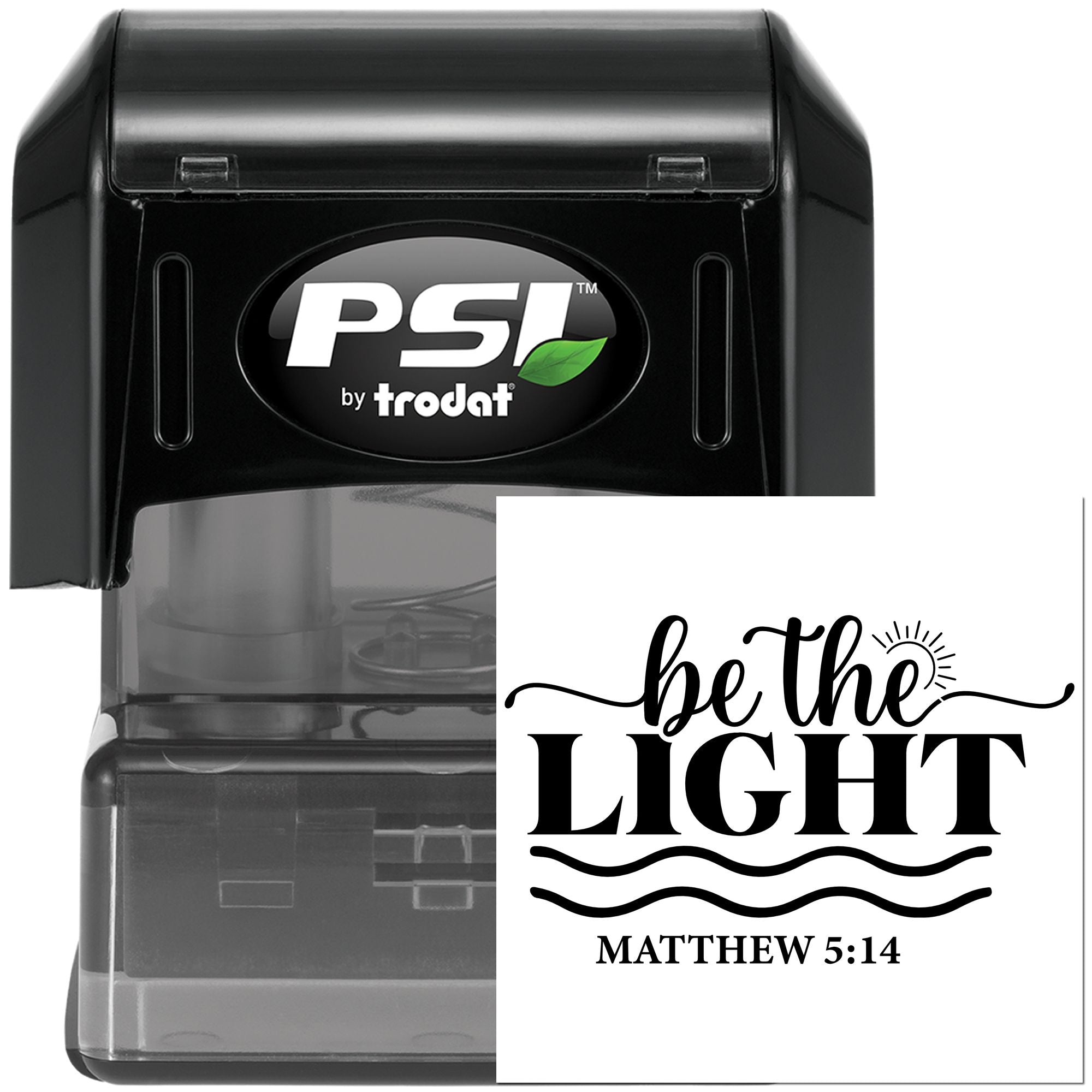 Pre-Inked Be The Light Greeting Card Stamp