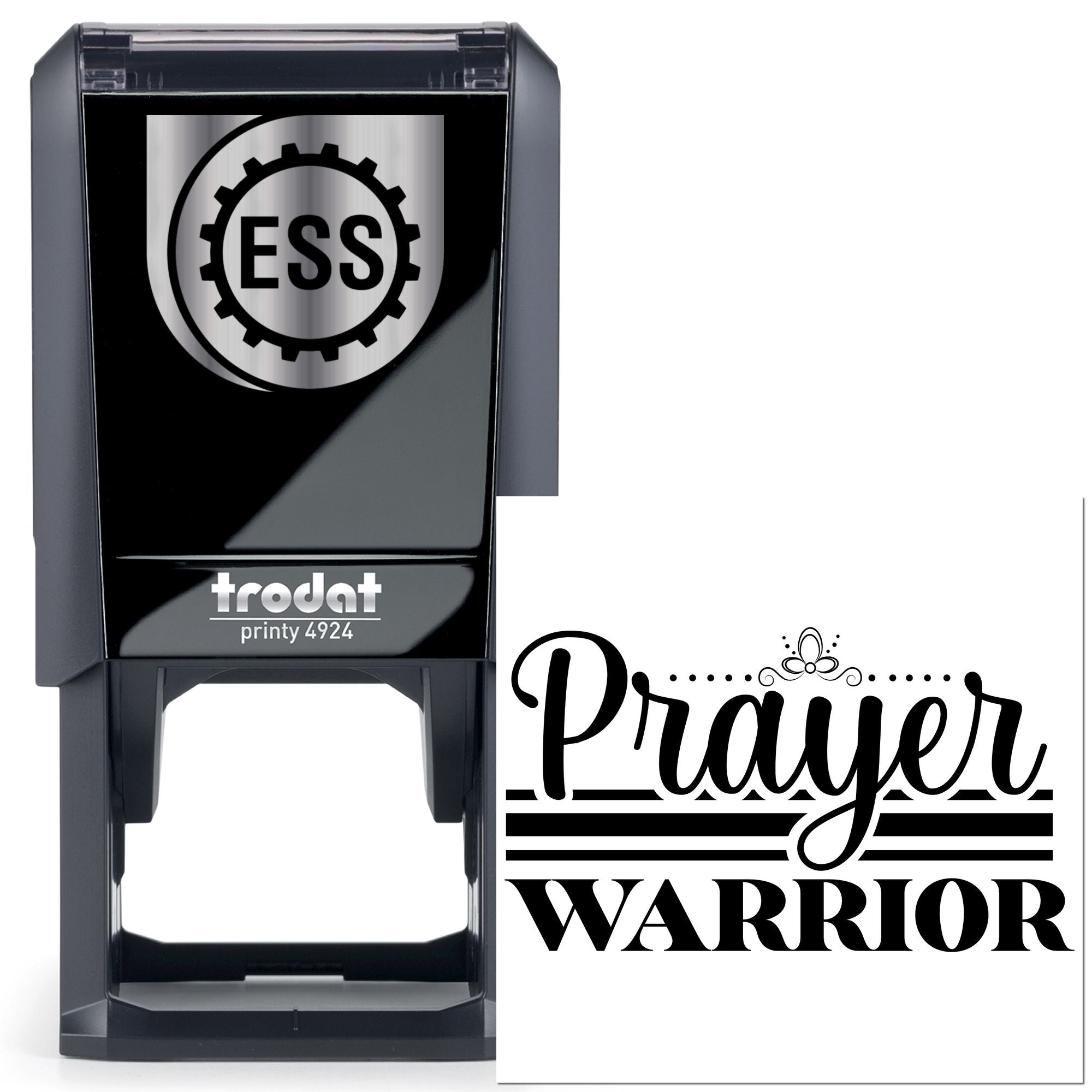 Self-Inking Prayer Warrior Tag Stamp