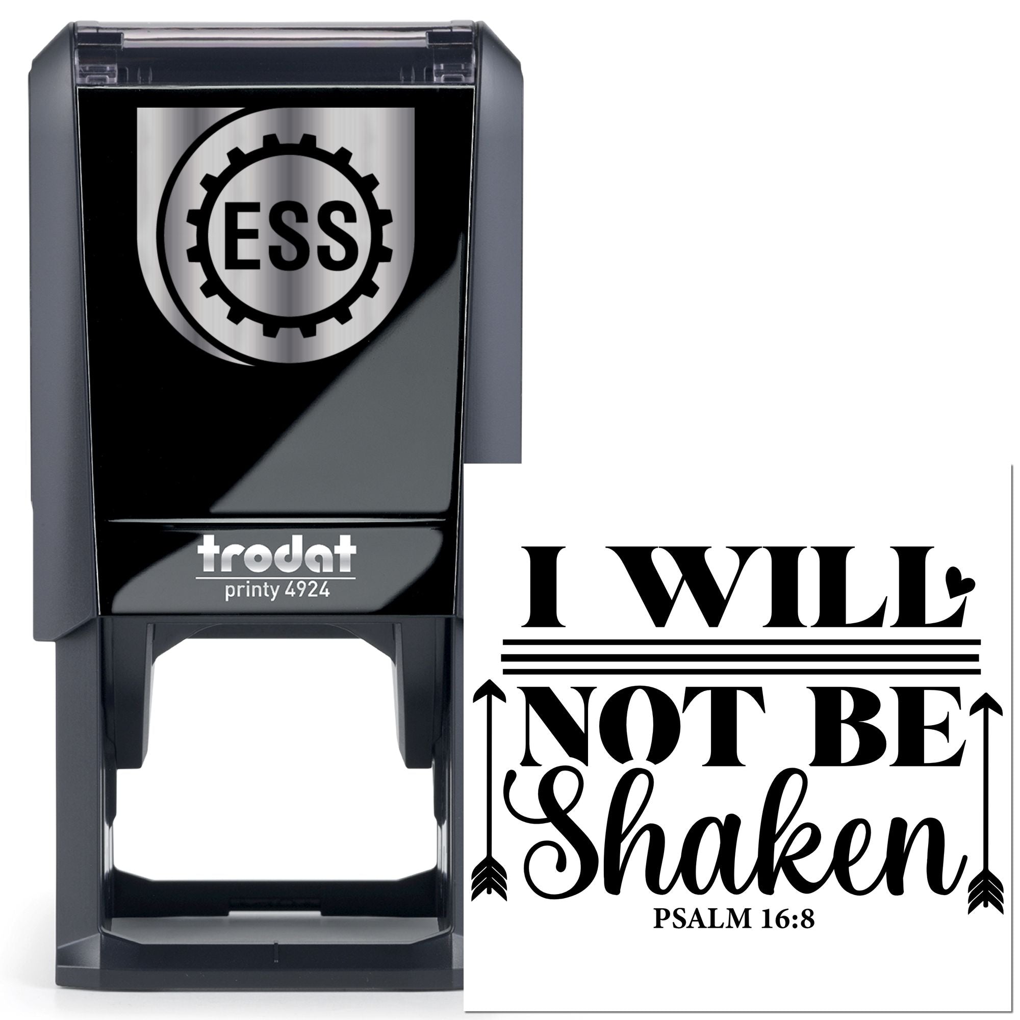 Self-Inking Unshaken Faith Party Favor Stamp