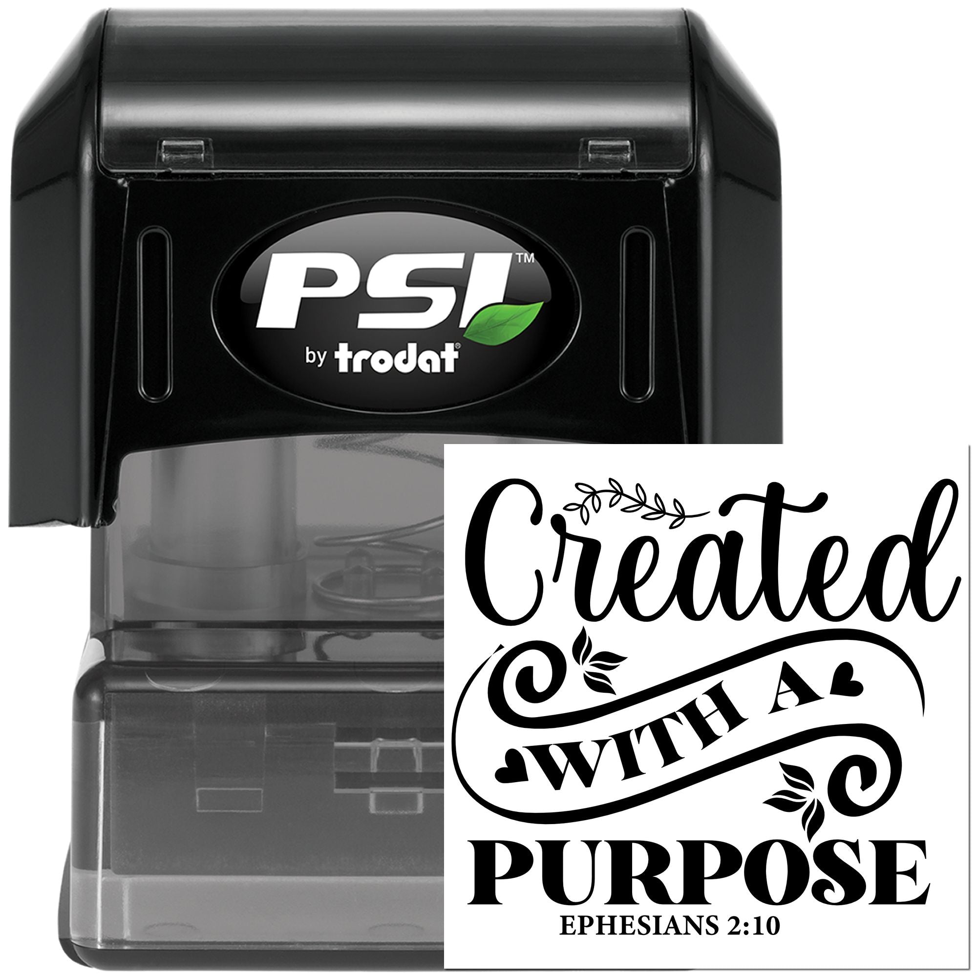 Pre-Inked Created With Purpose Party Favor Stamp