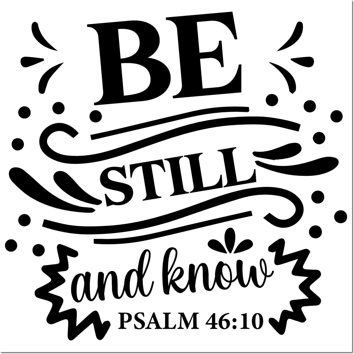 Duo Be Still And Know Poster Hand Stamp