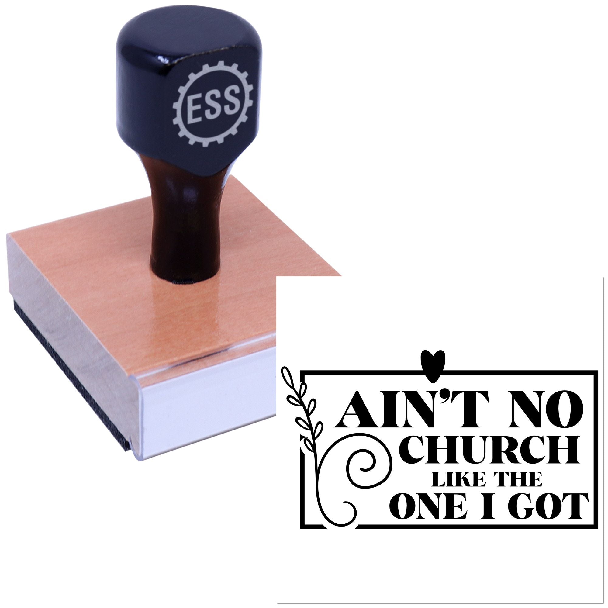 Homegrown Faith Sign Paper Goods Rubber Stamp