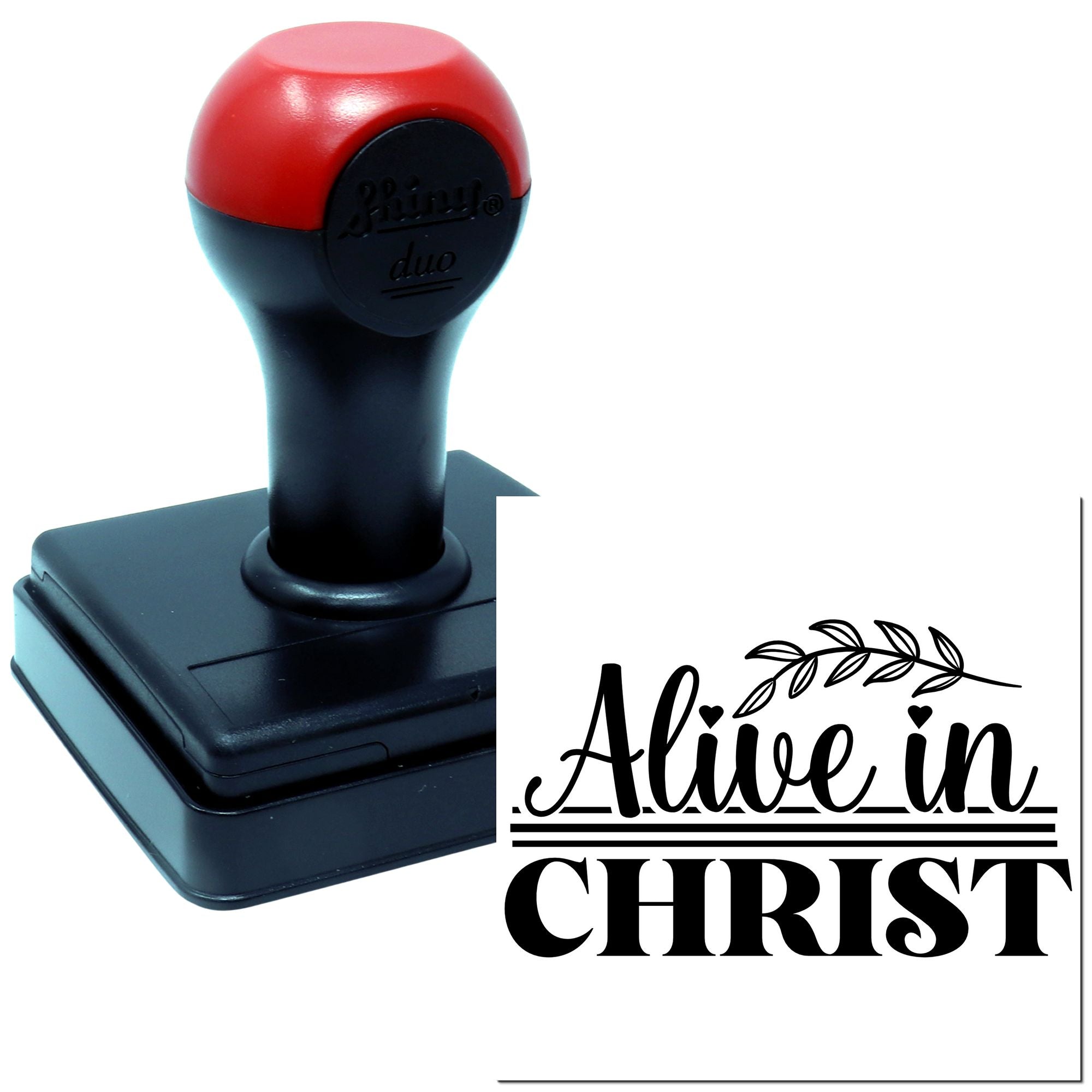 Duo Alive In Christ Flourishing Faith Hand Stamp